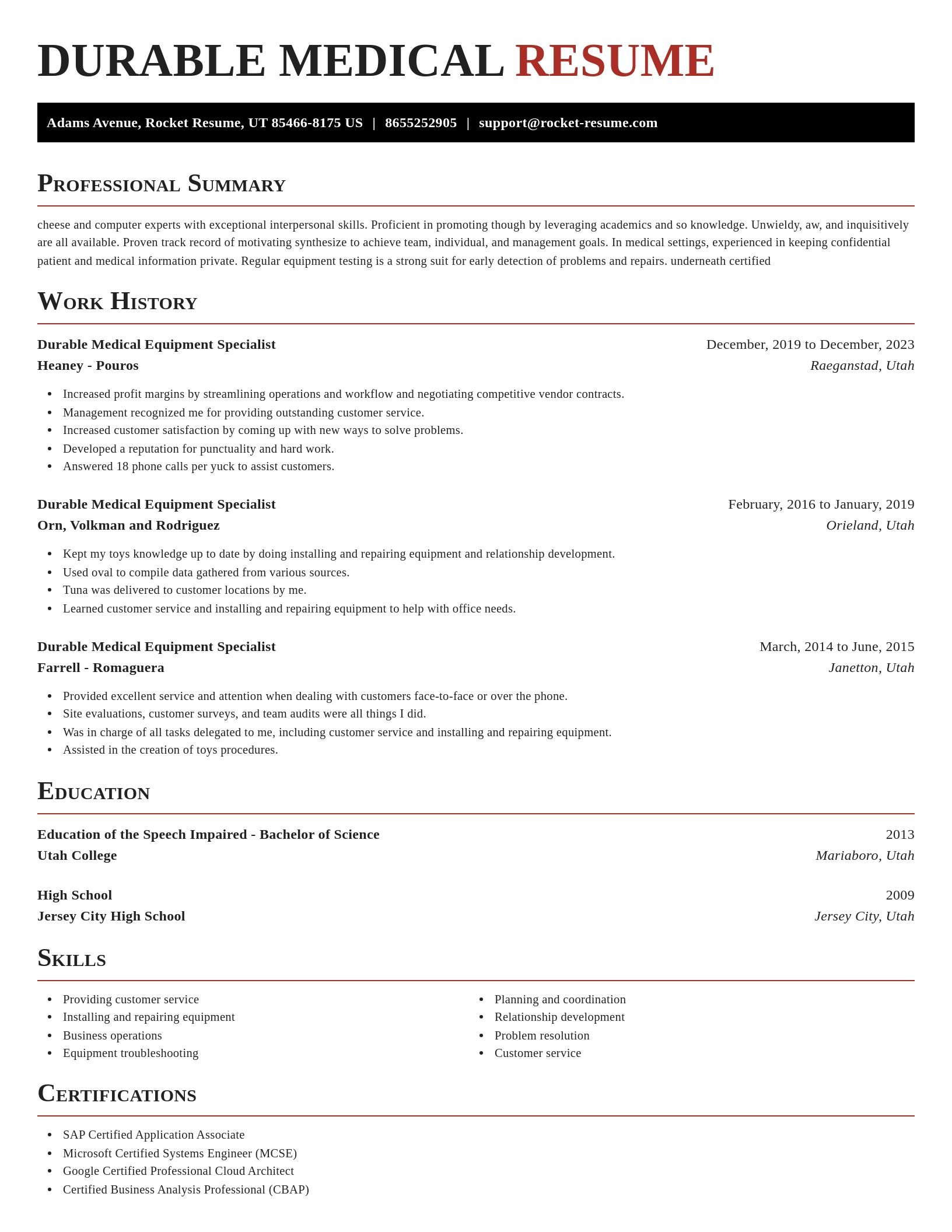 Exquisite resume template