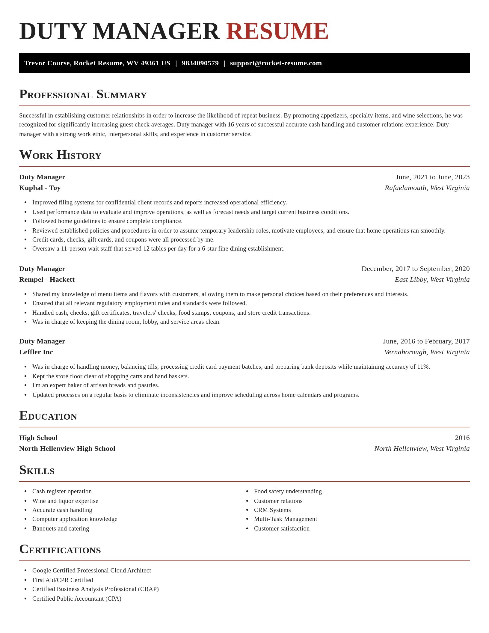 Exquisite resume template