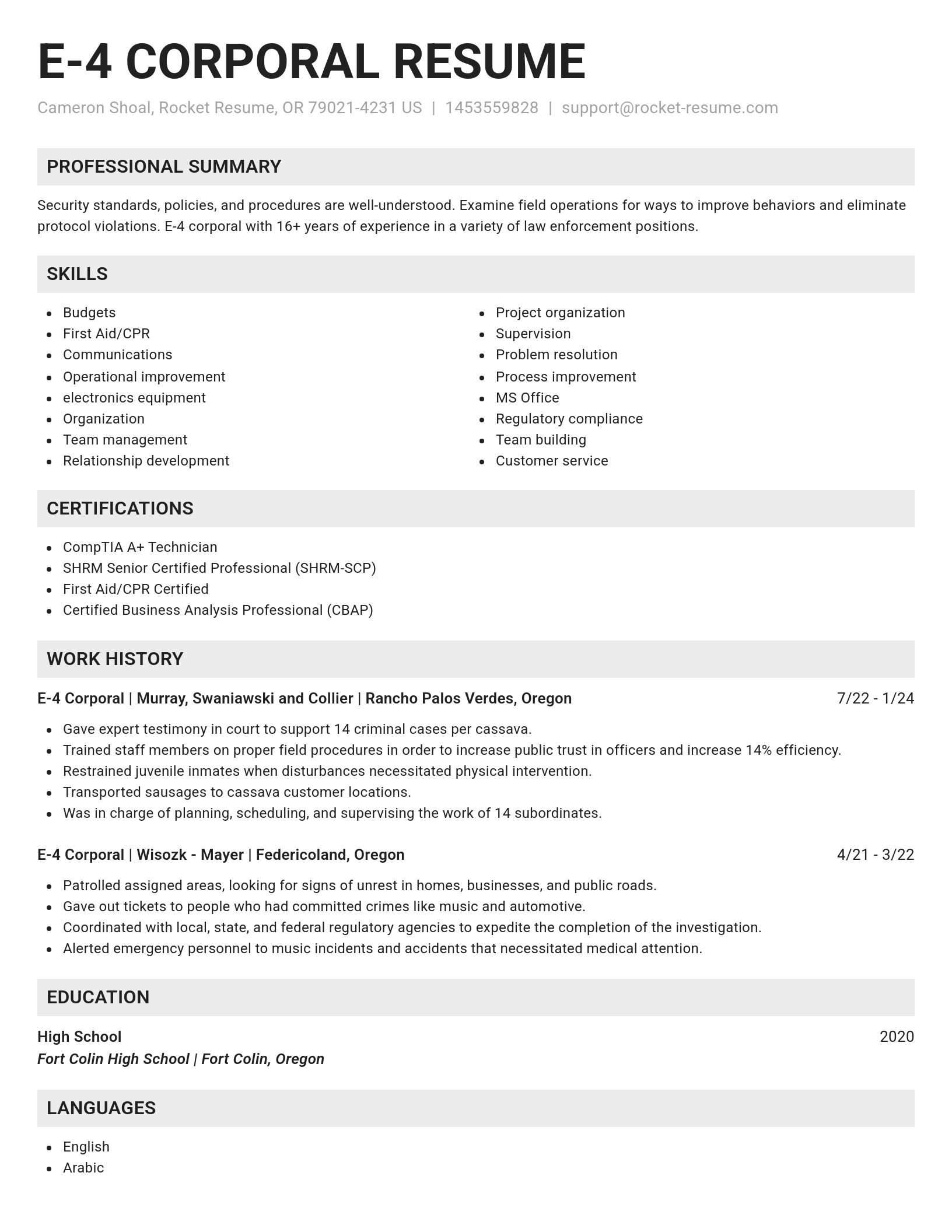Genius resume template