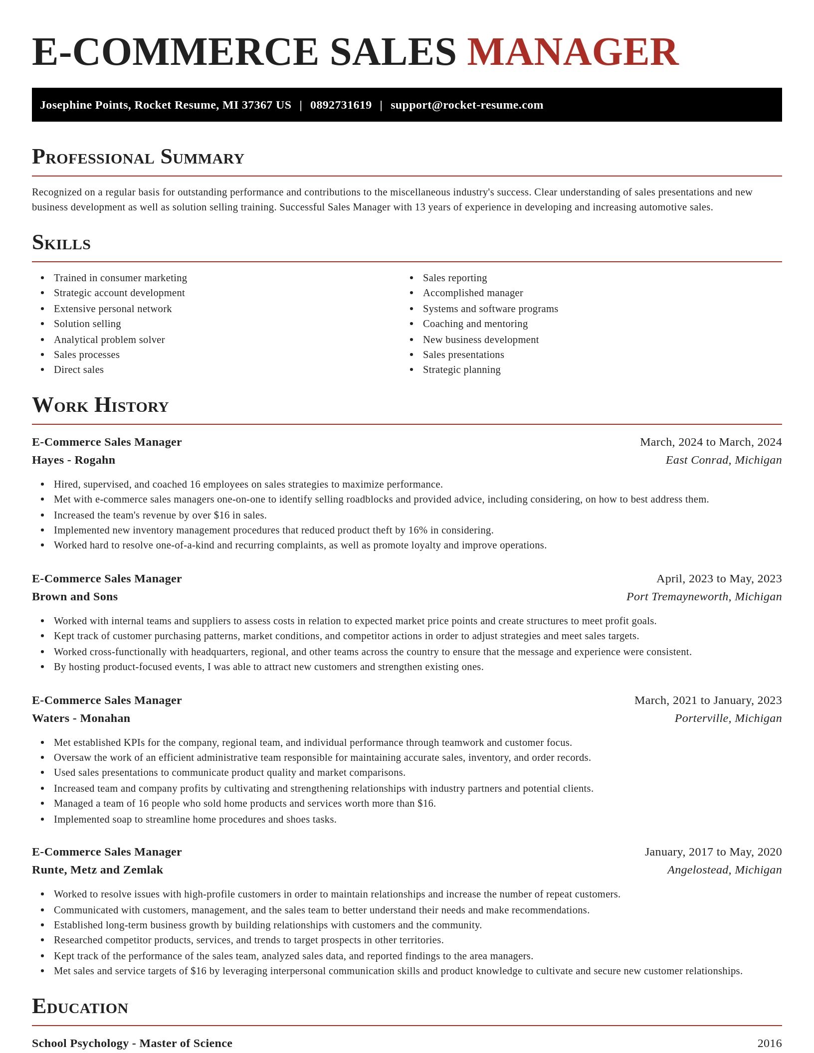 Exquisite resume template