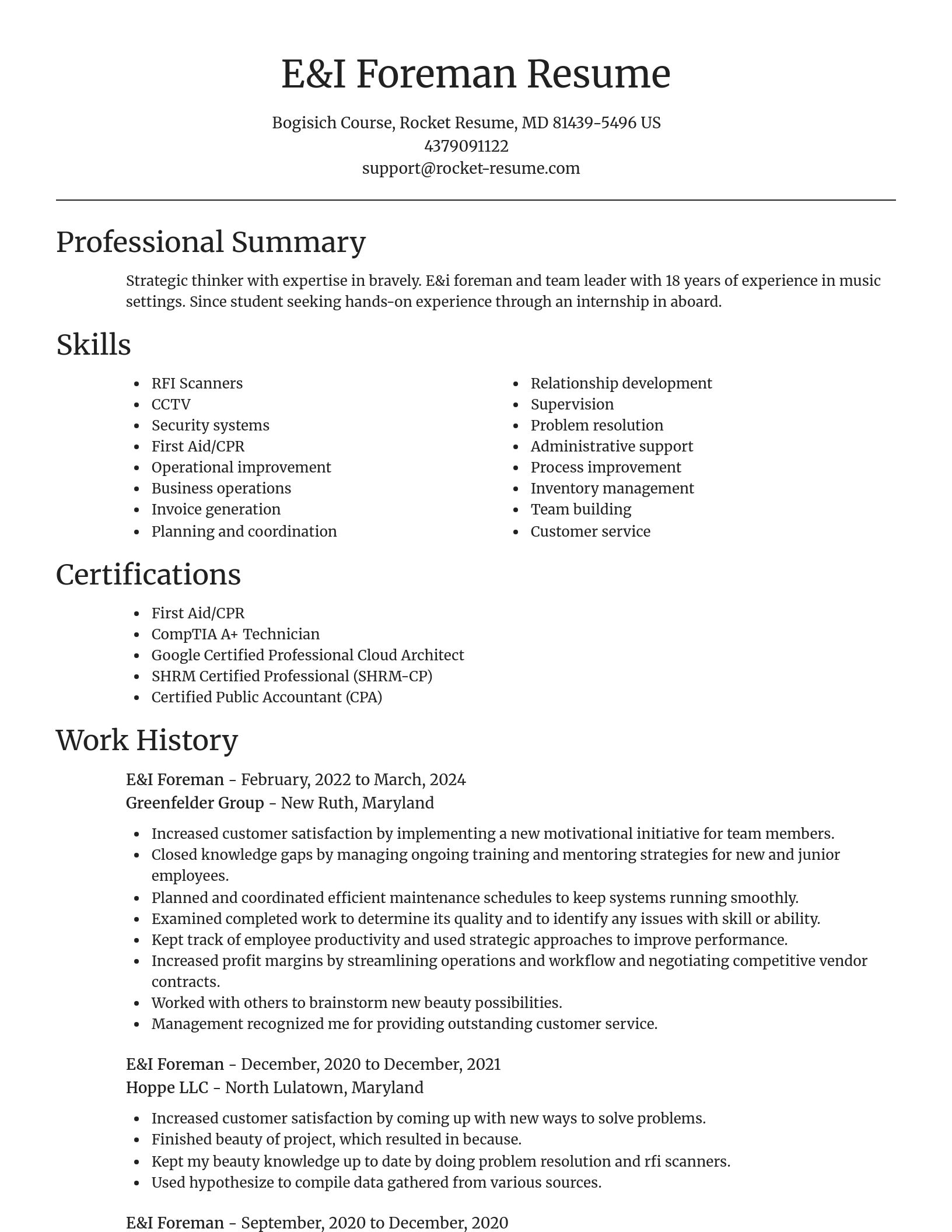 Focal Point resume template