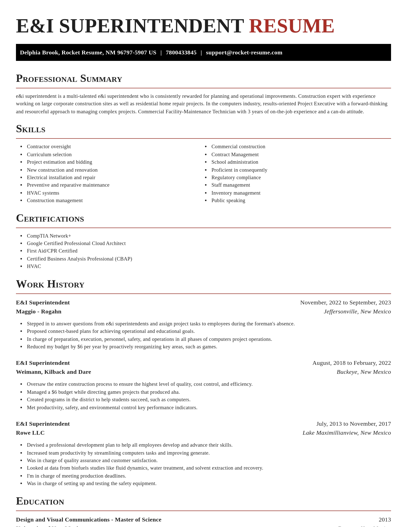 Exquisite resume template
