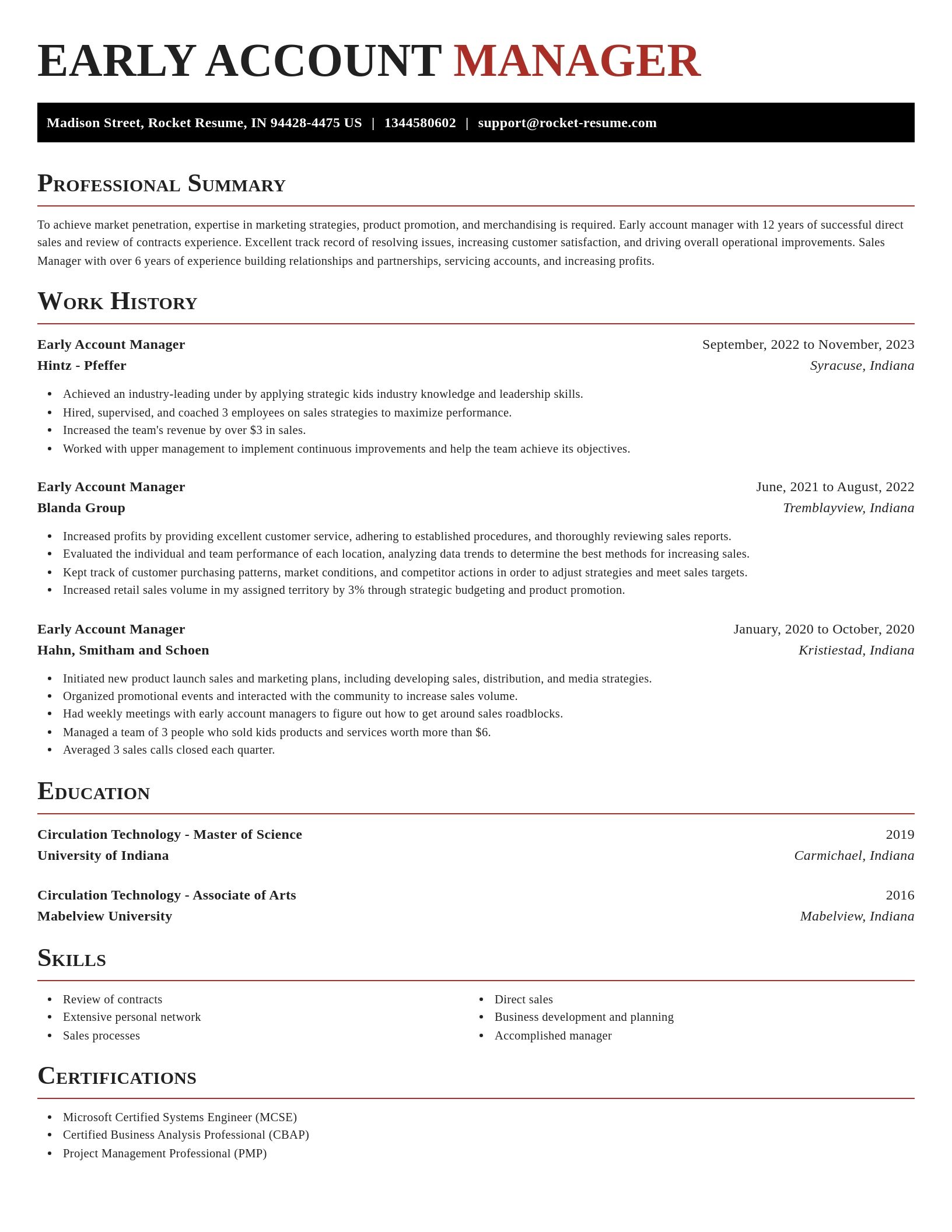 Exquisite resume template