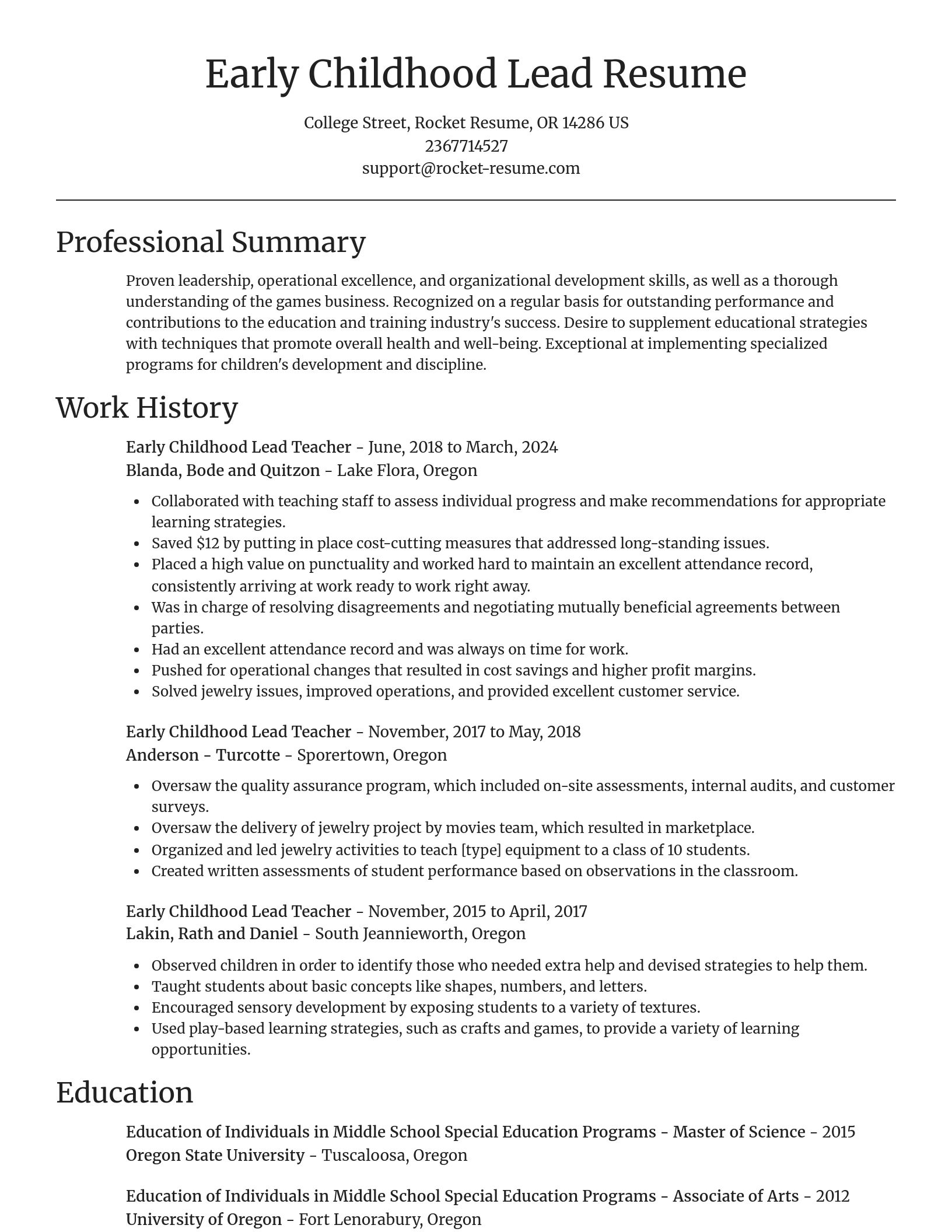 Focal Point resume template