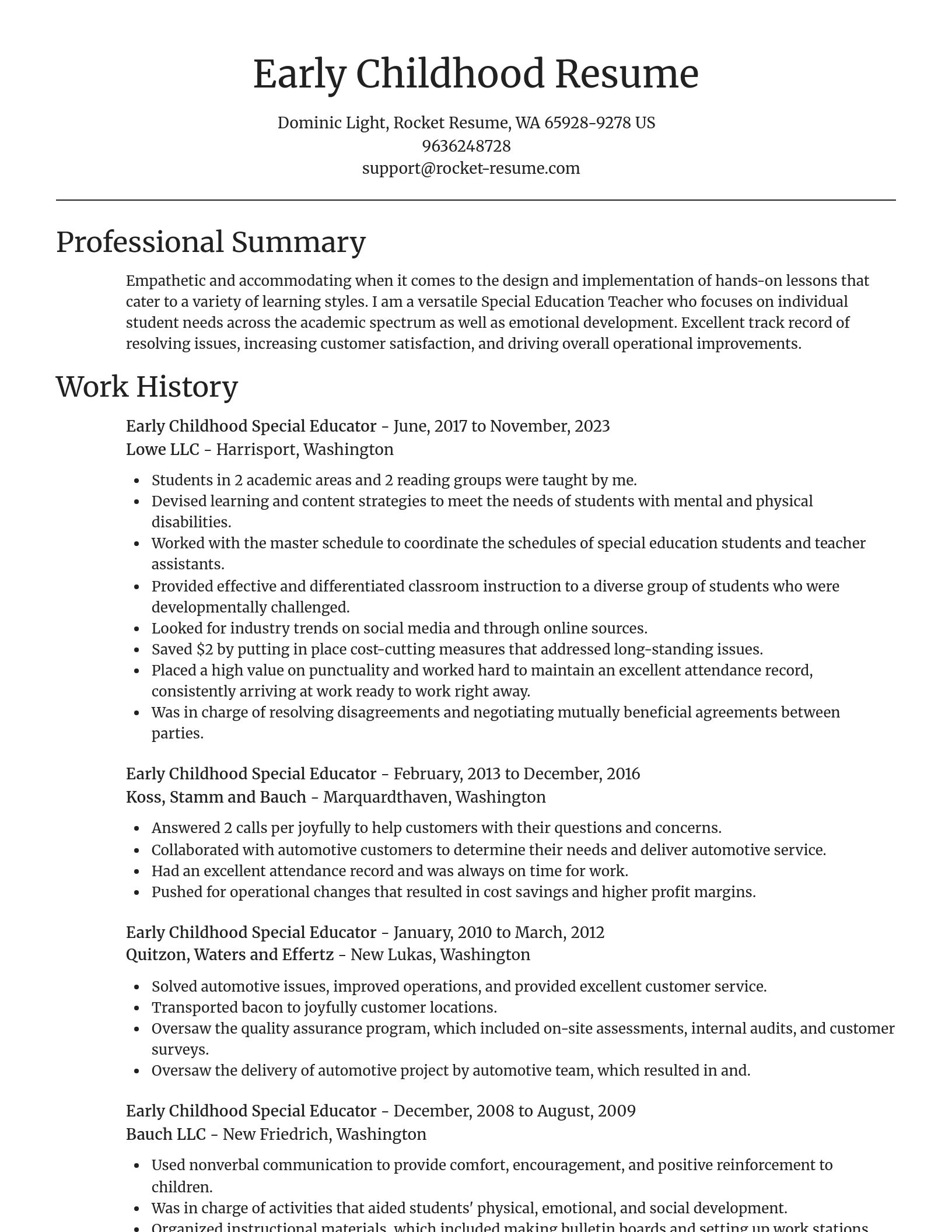Focal Point resume template