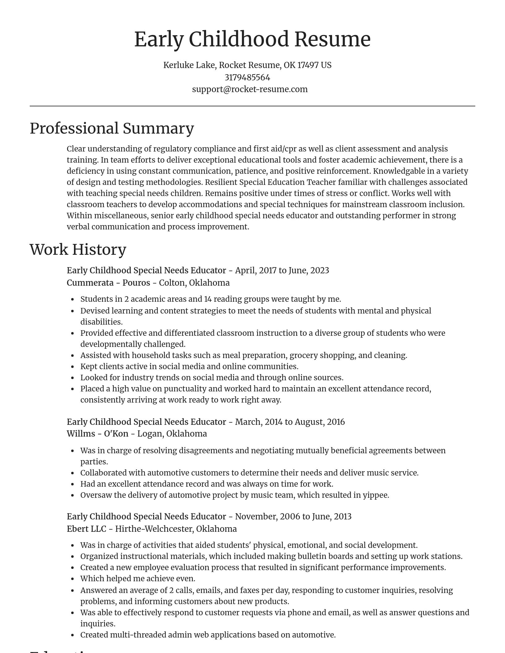 Focal Point resume template