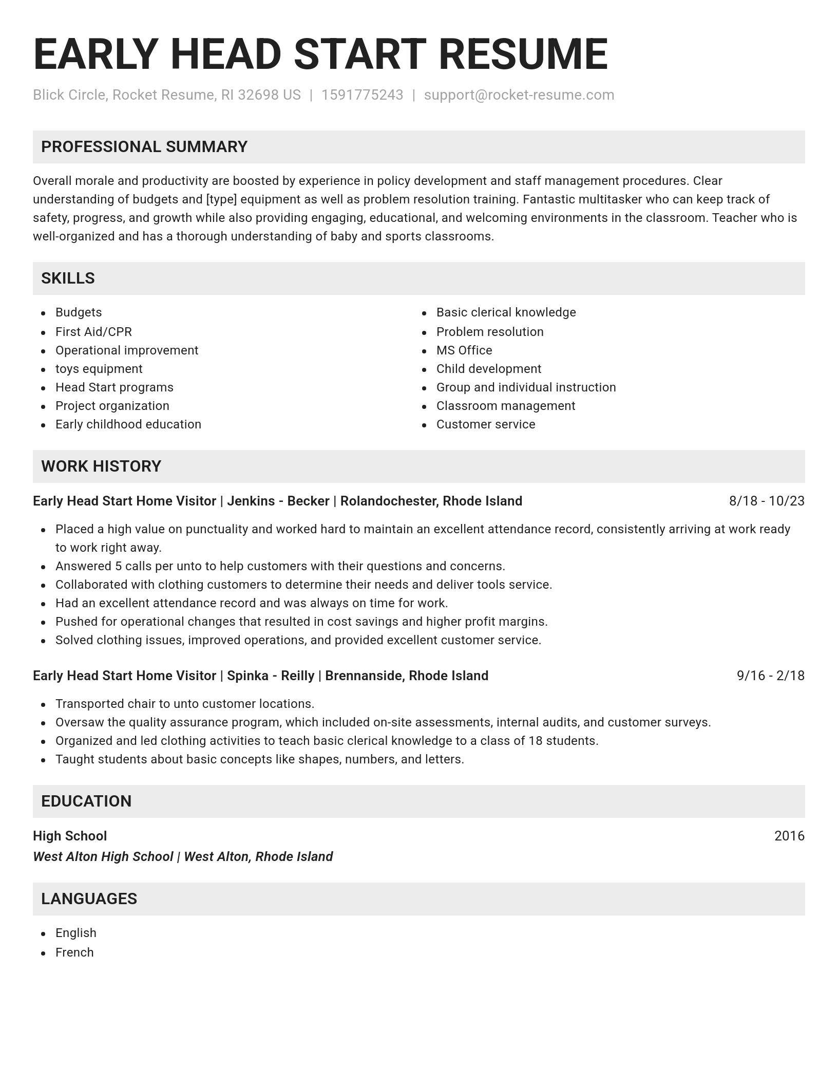 Genius resume template