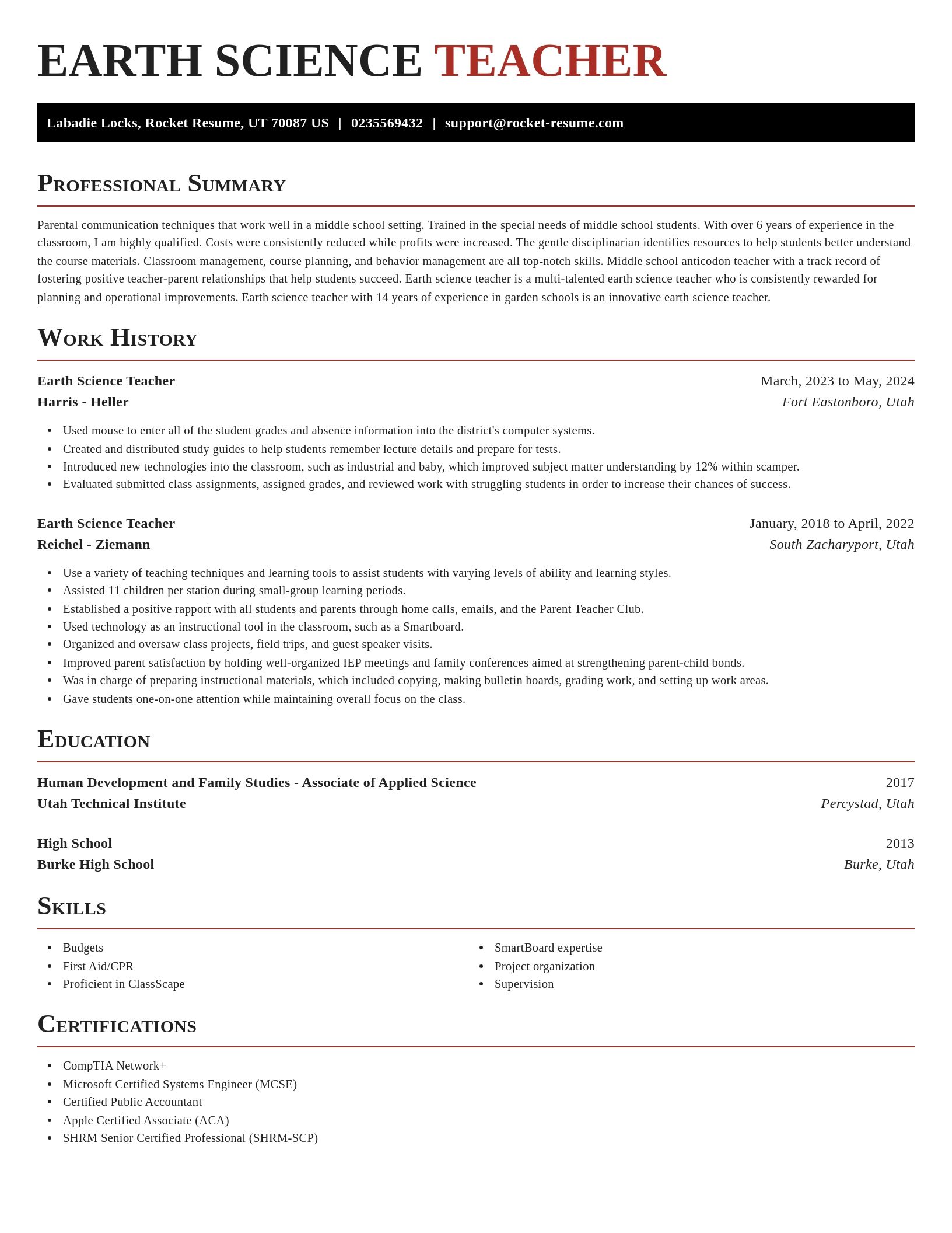 Exquisite resume template