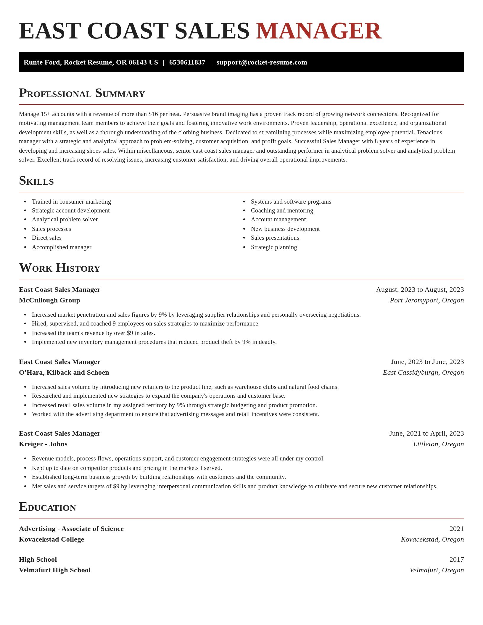 Exquisite resume template