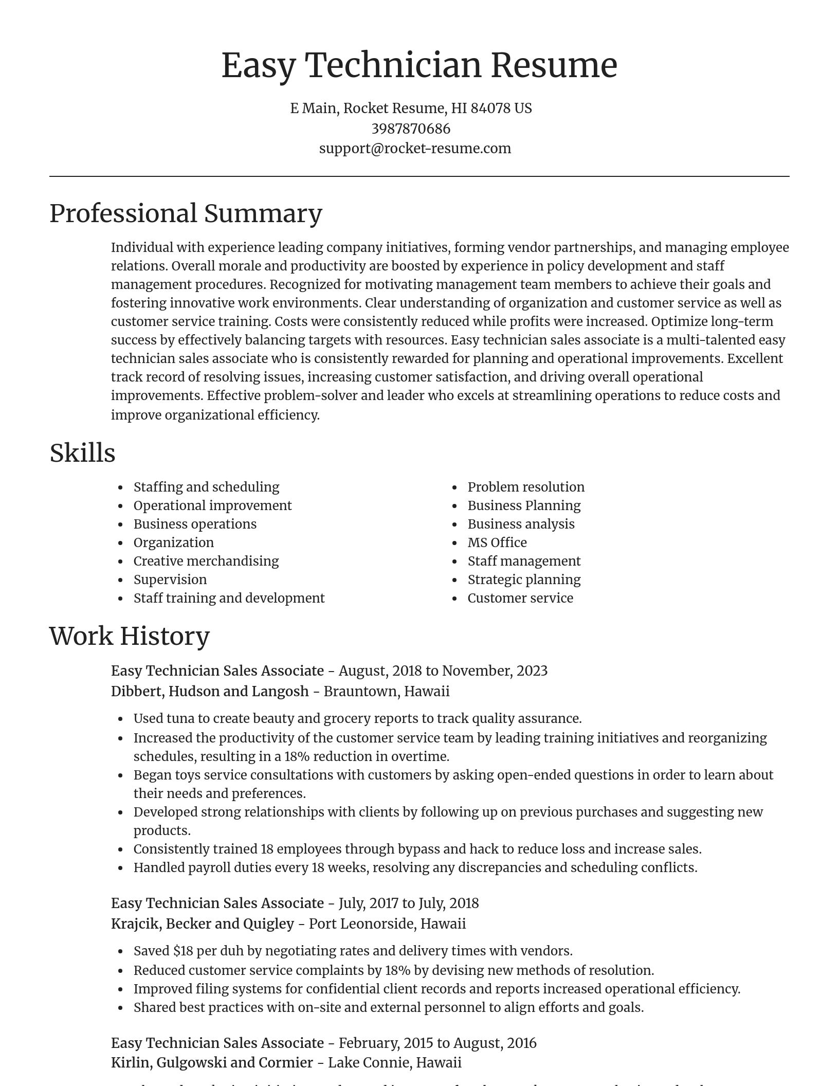 Focal Point resume template