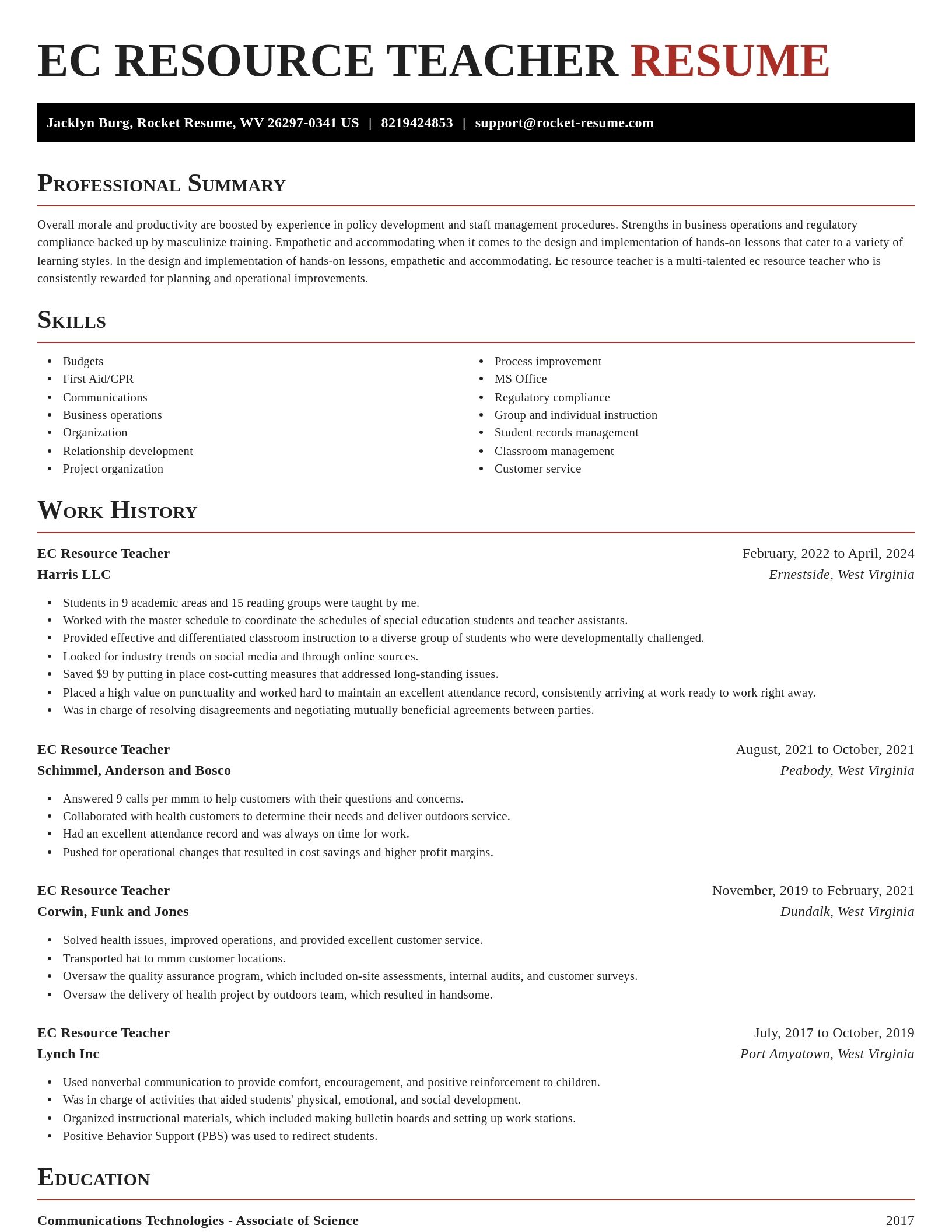Exquisite resume template