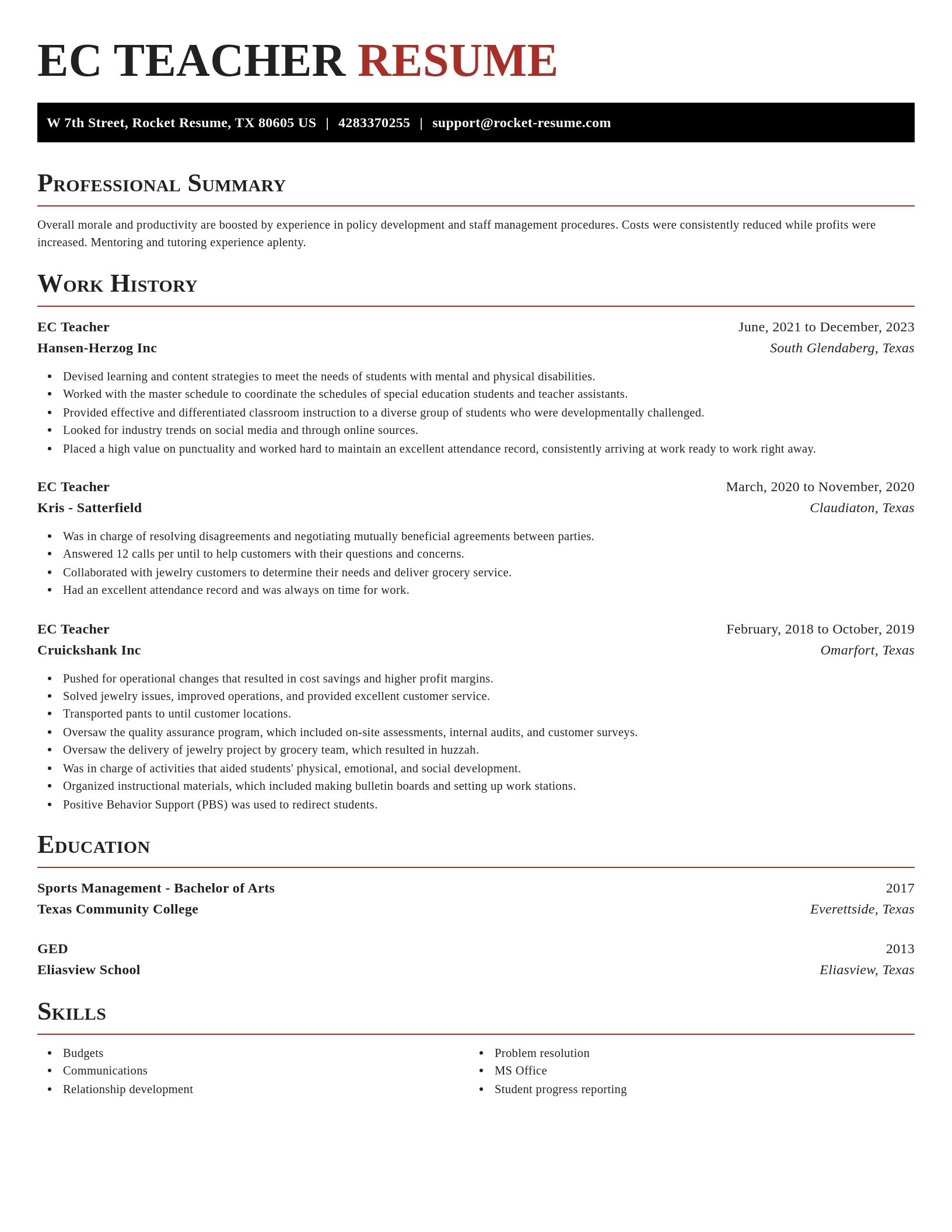 Exquisite resume template