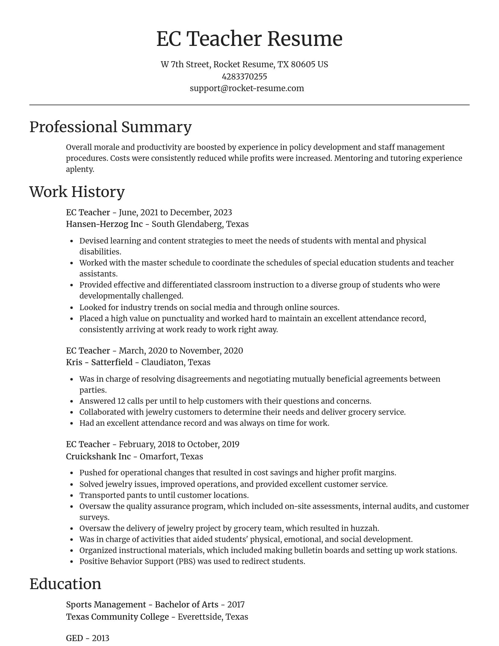 Focal Point resume template