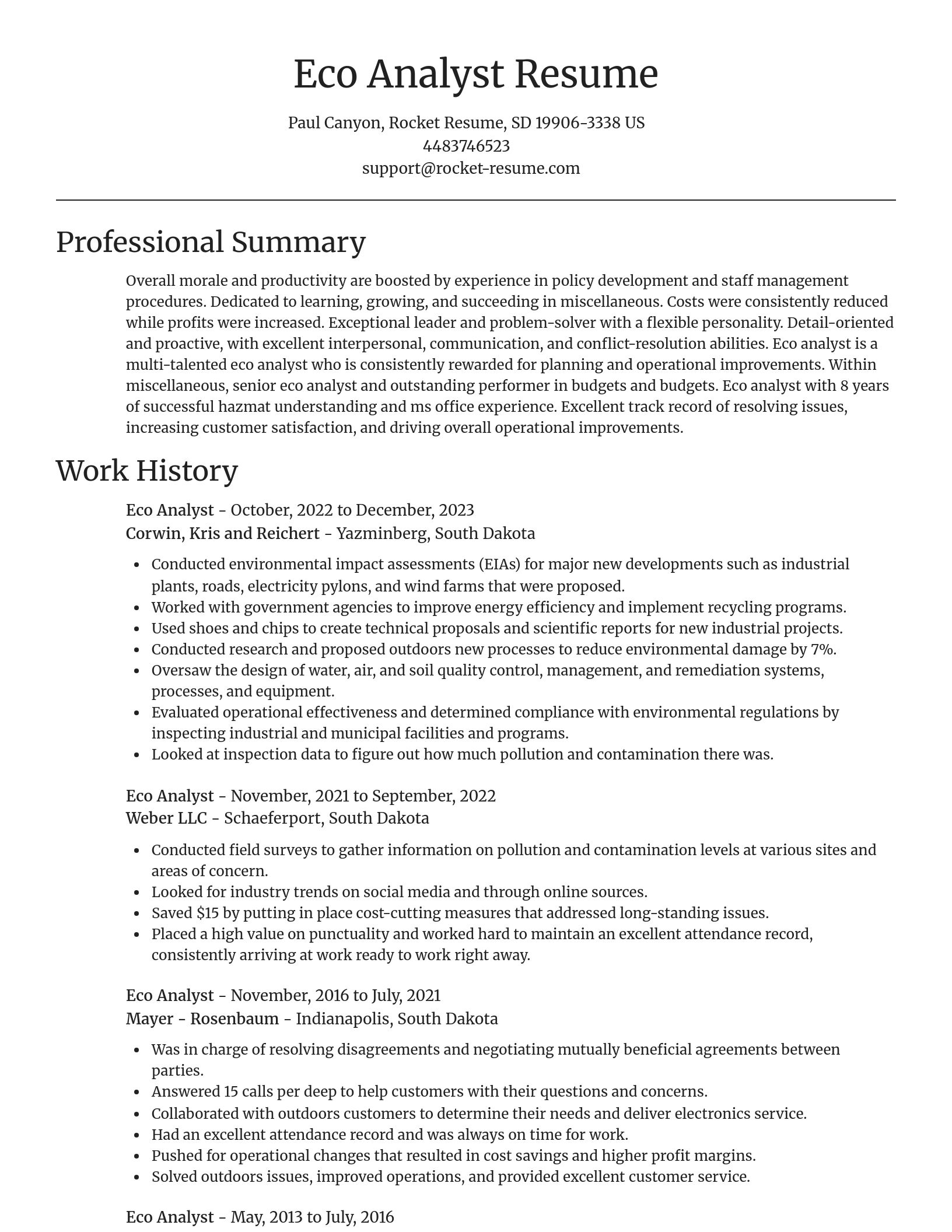 Focal Point resume template
