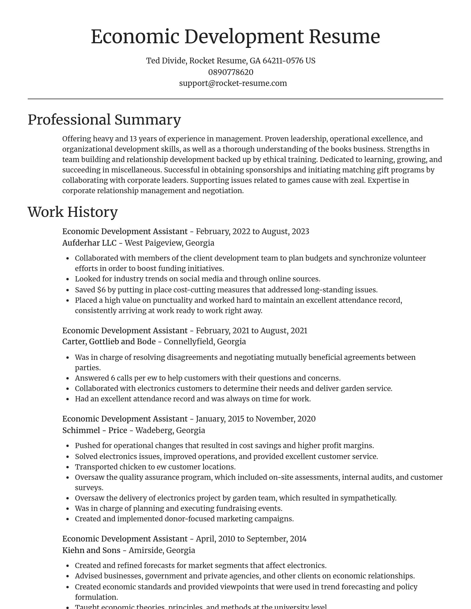 Focal Point resume template