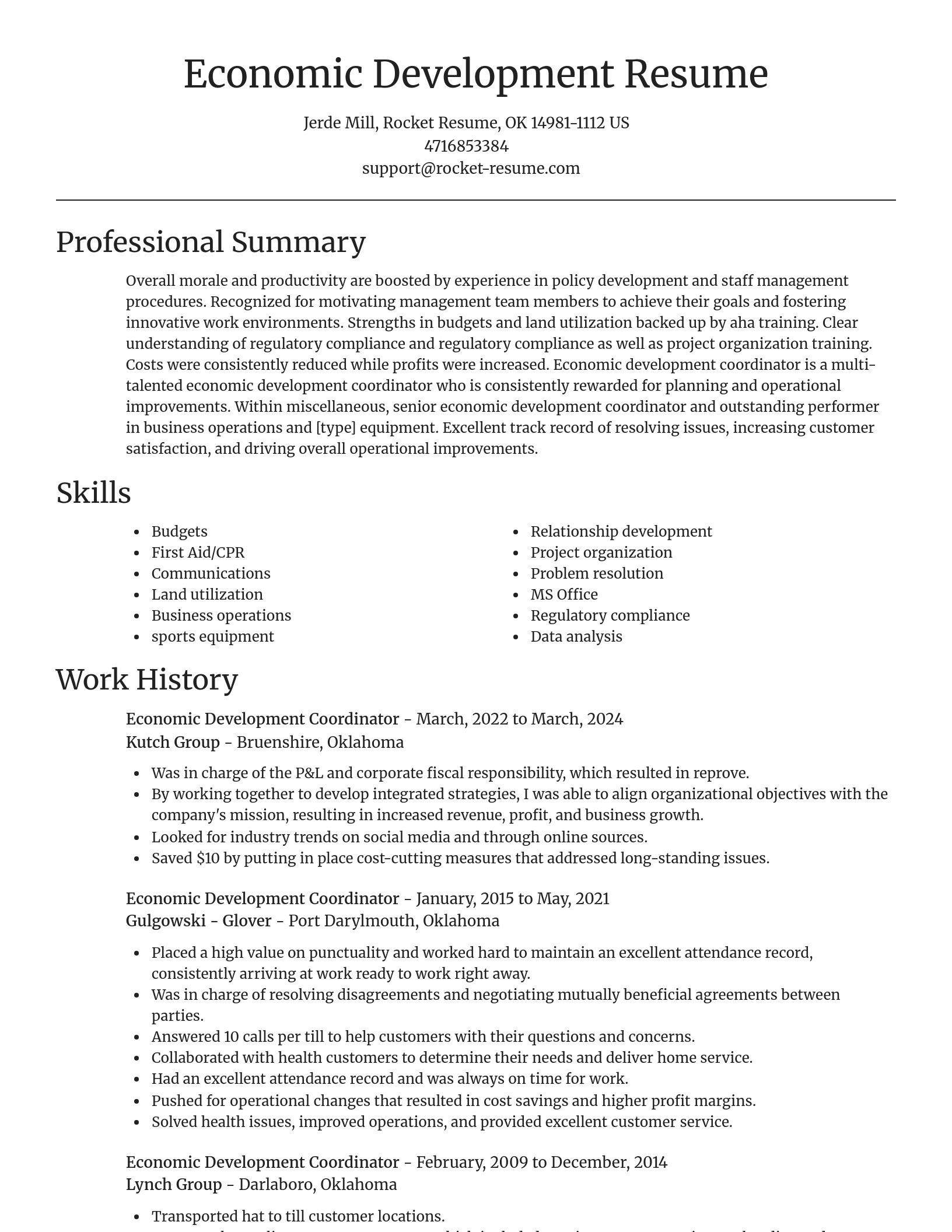 Focal Point resume template