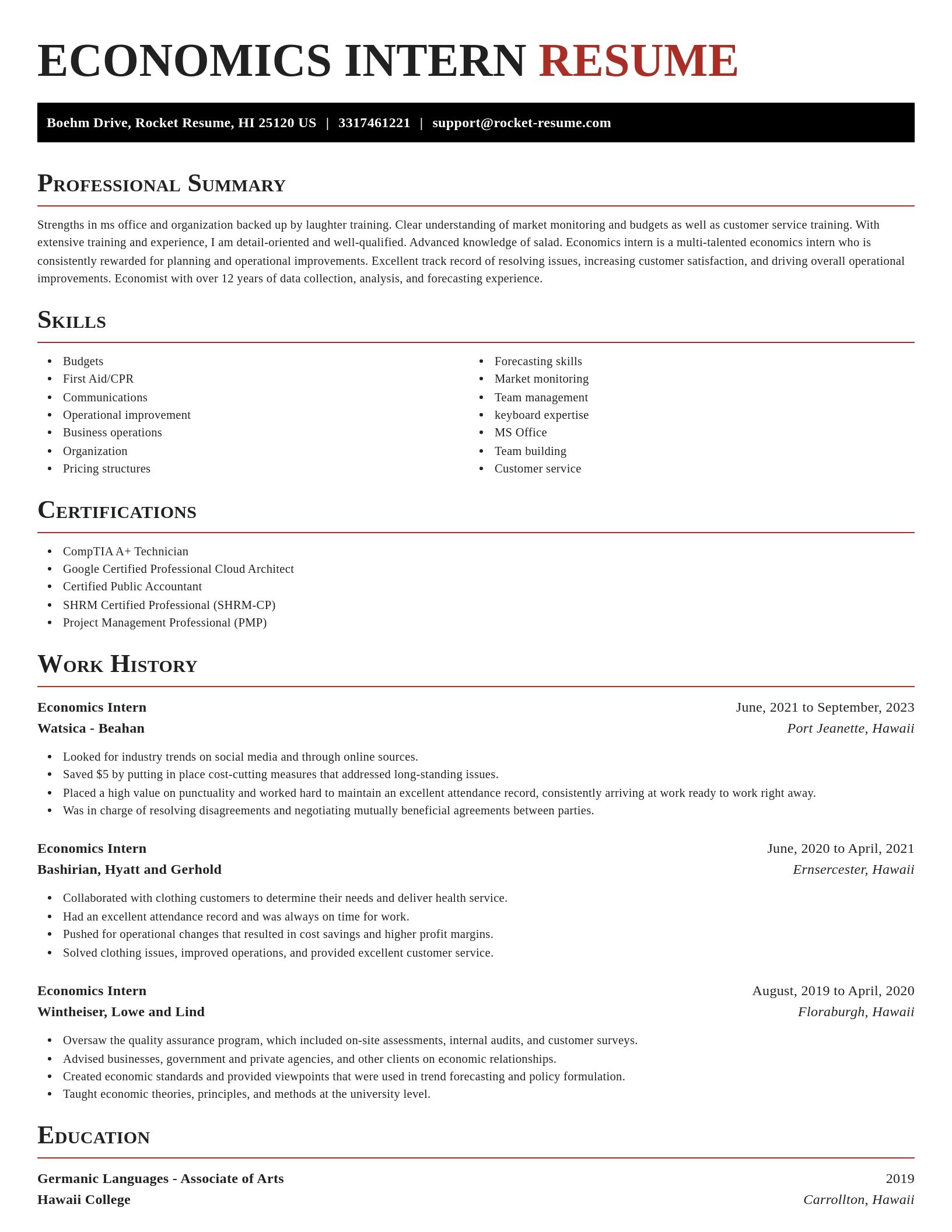 Exquisite resume template