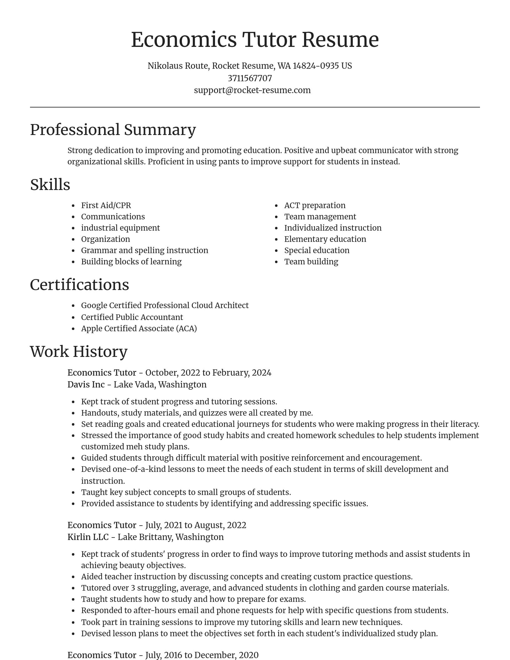 Focal Point resume template