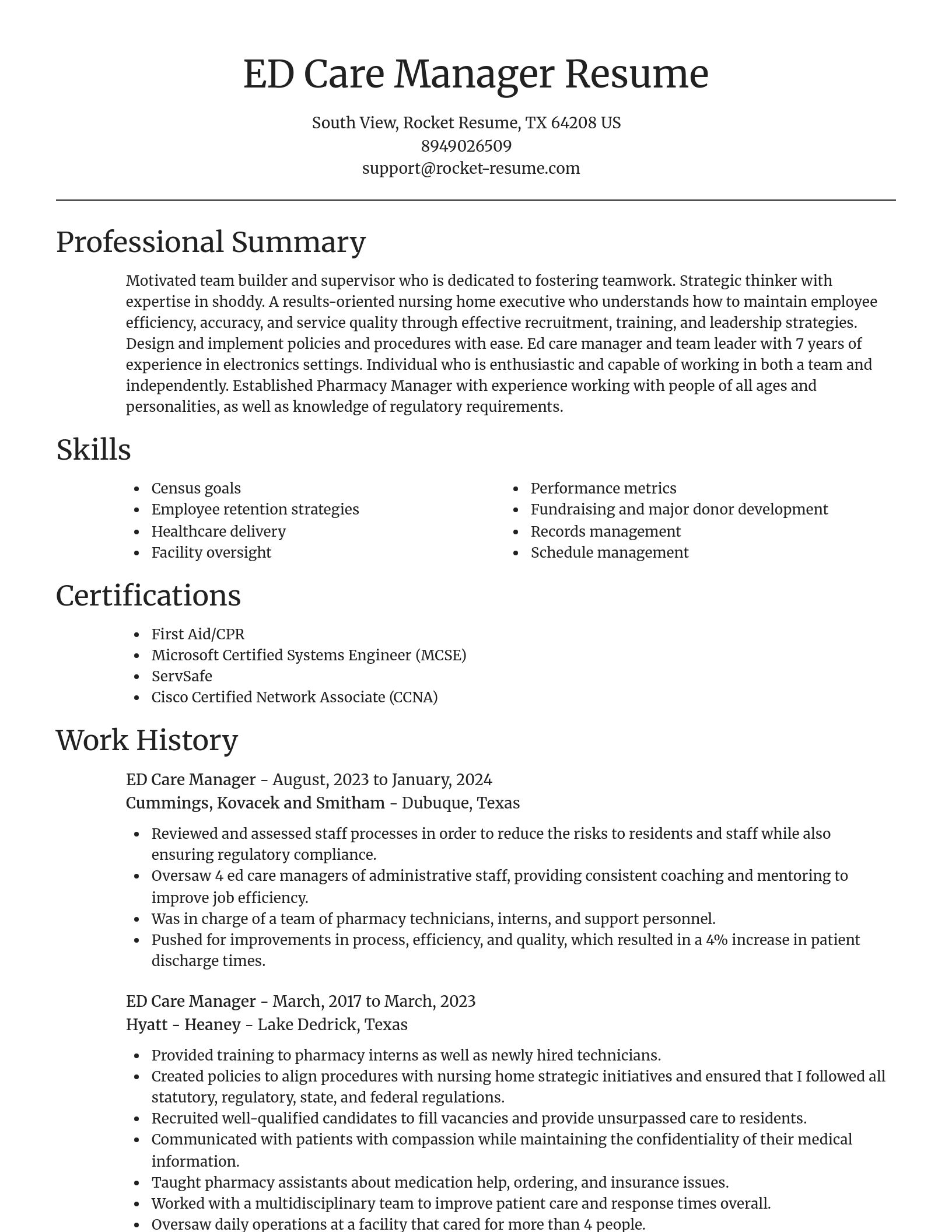 Focal Point resume template