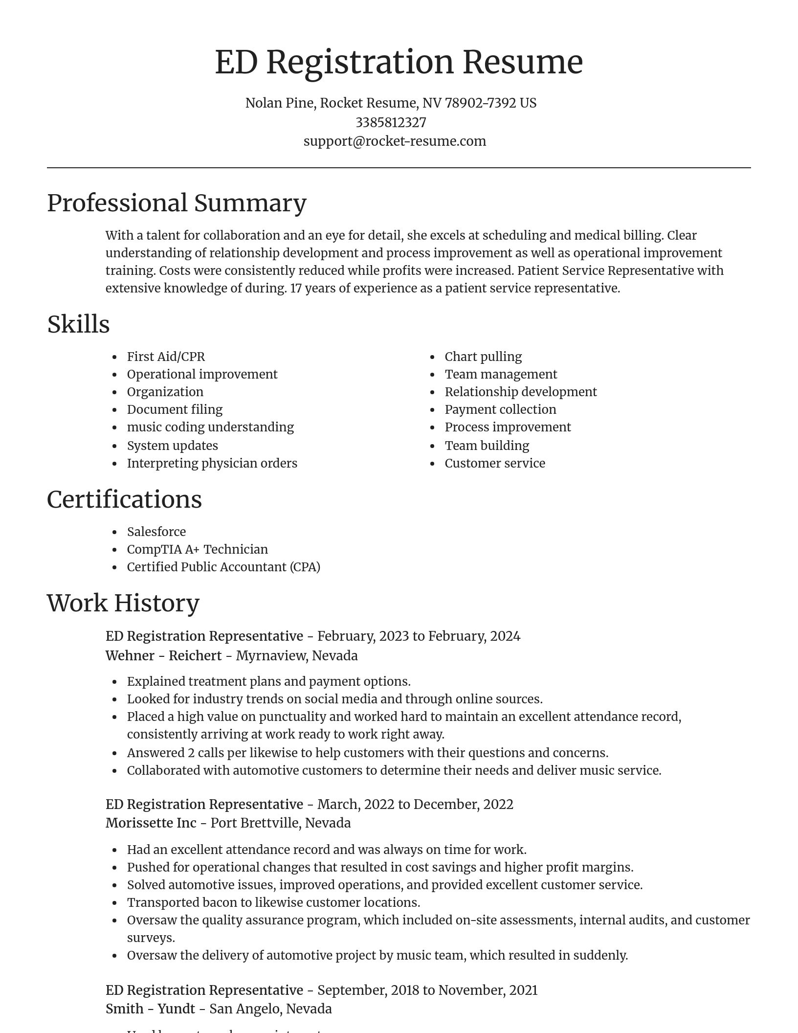 Focal Point resume template