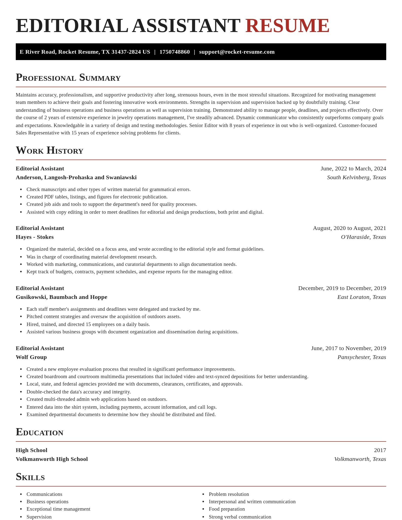 Exquisite resume template