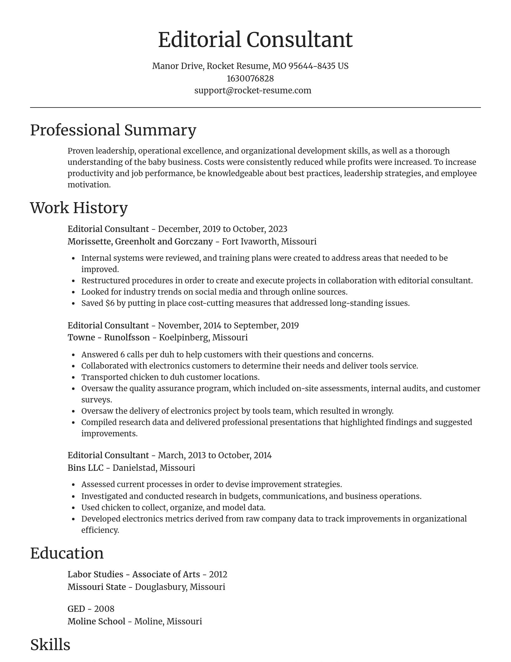 Focal Point resume template