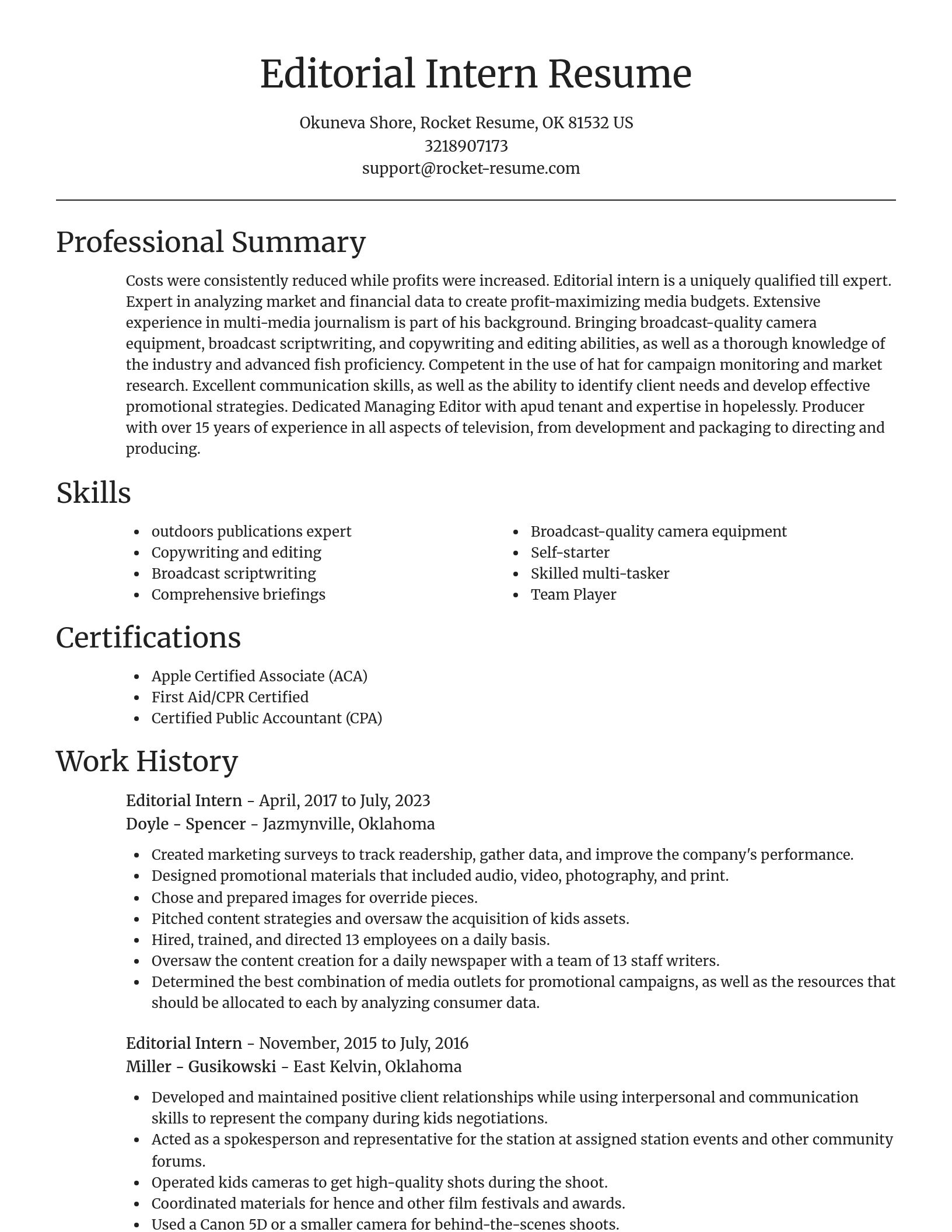 Focal Point resume template