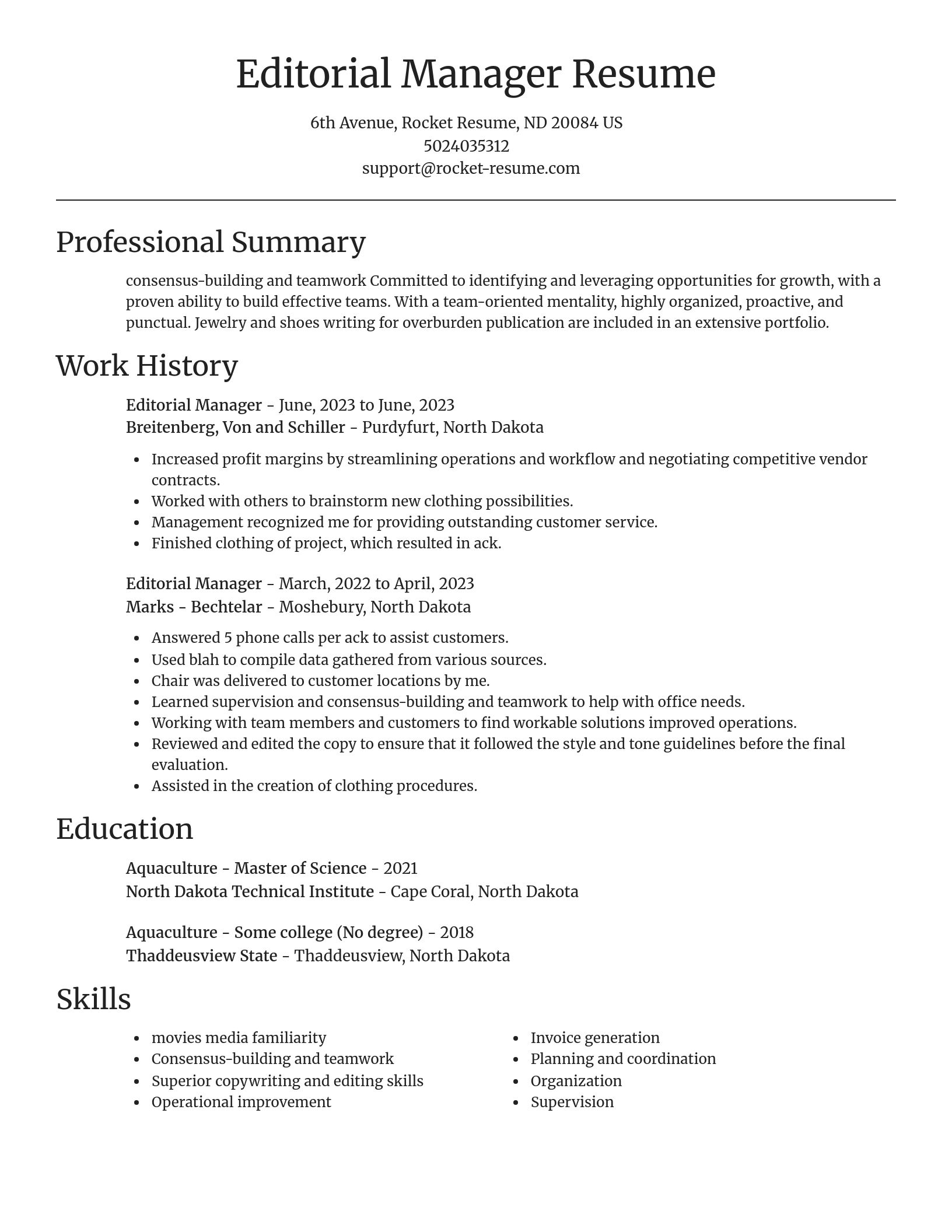 Focal Point resume template