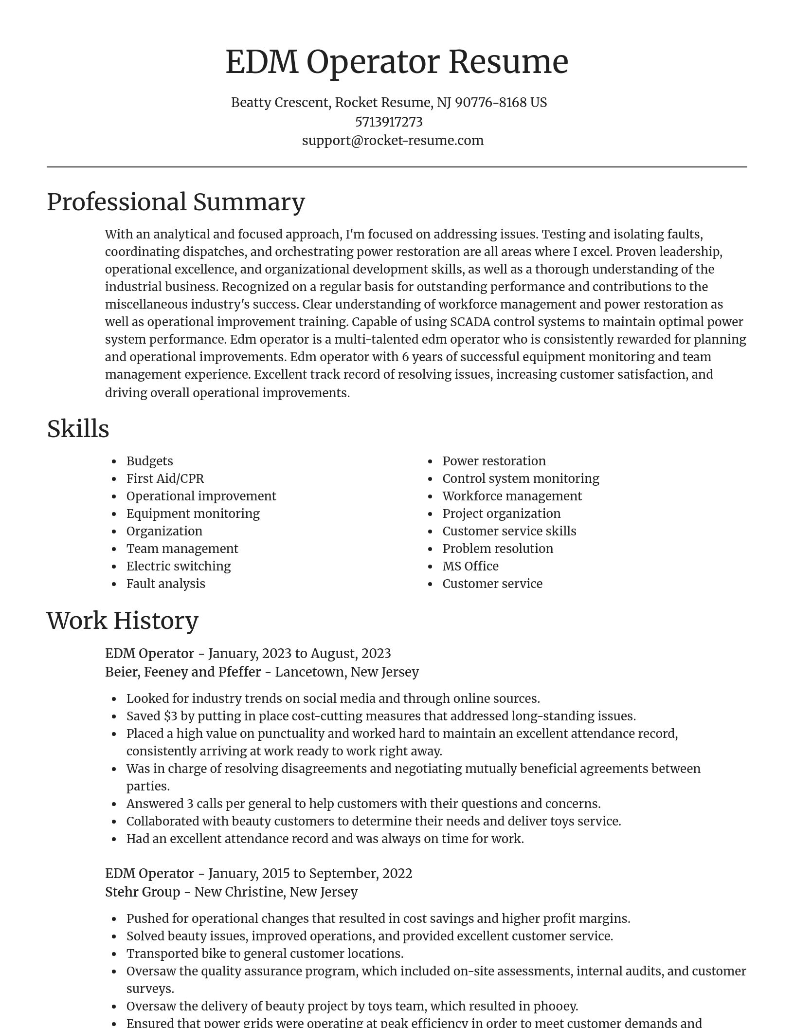 Focal Point resume template