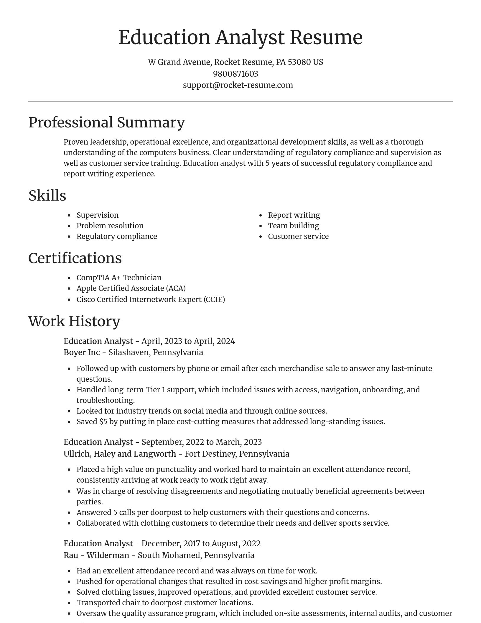 Focal Point resume template