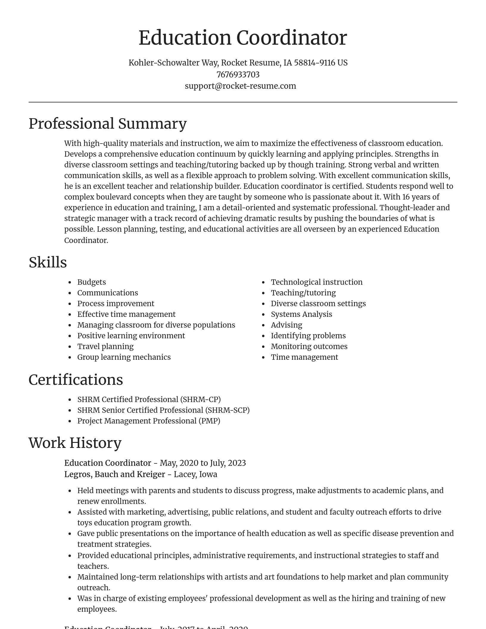 Focal Point resume template