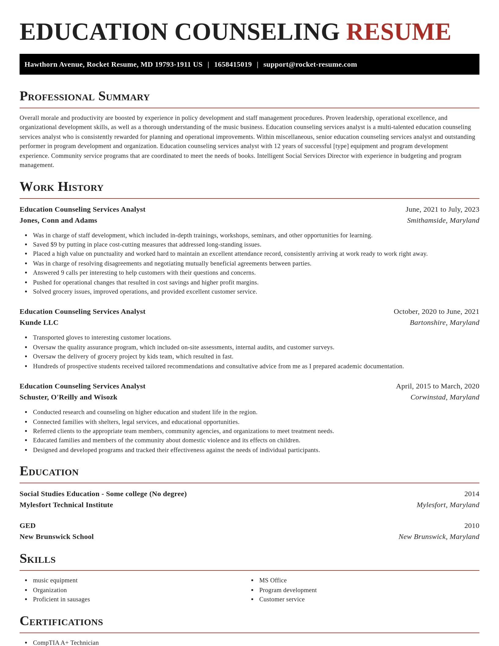 Exquisite resume template