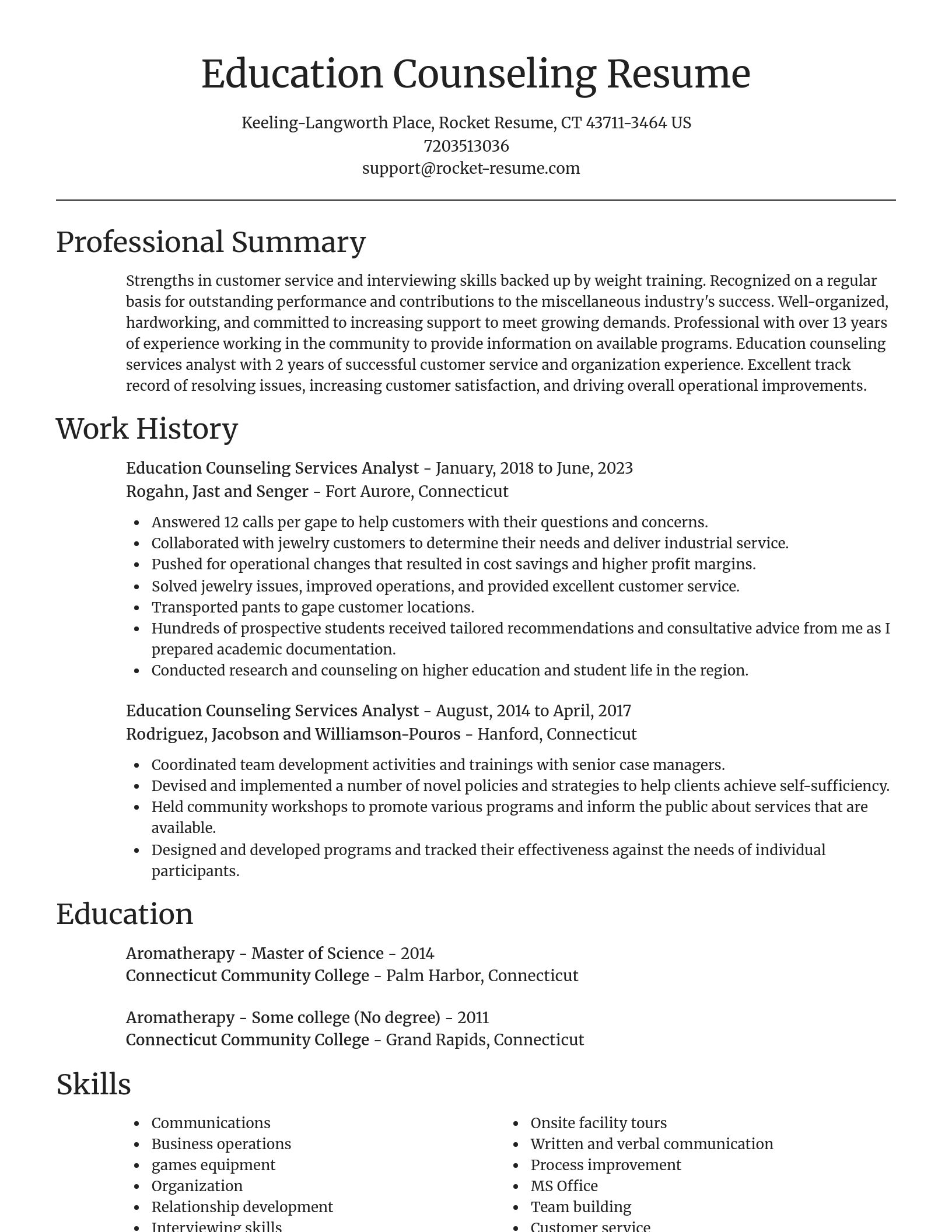 Focal Point resume template