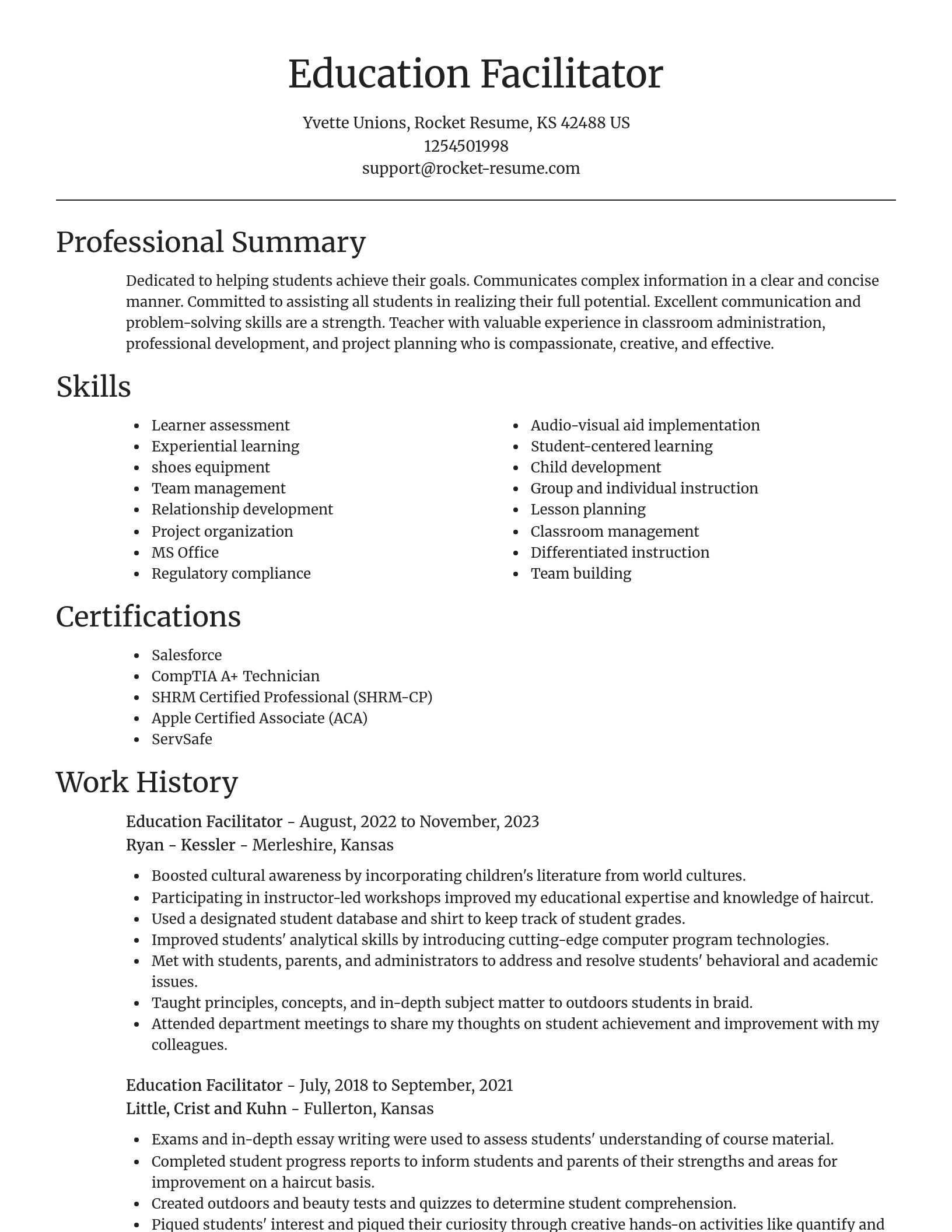 Focal Point resume template