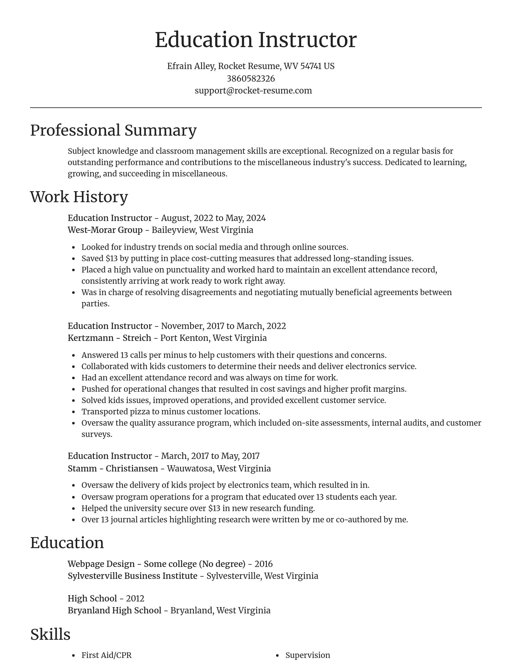 Focal Point resume template