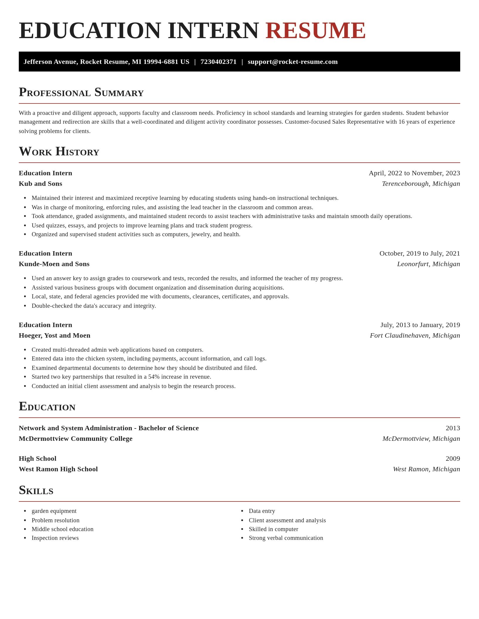 Exquisite resume template