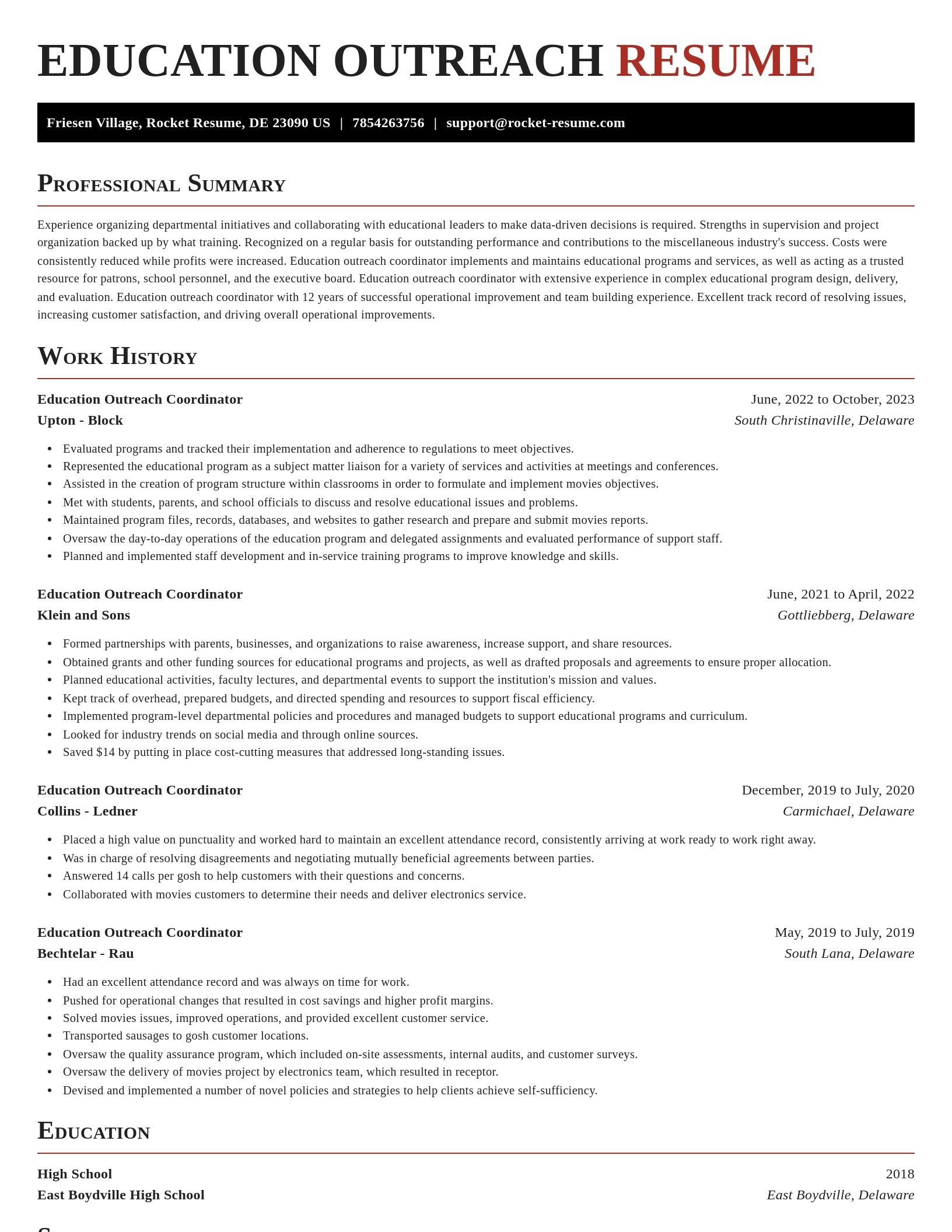 Exquisite resume template