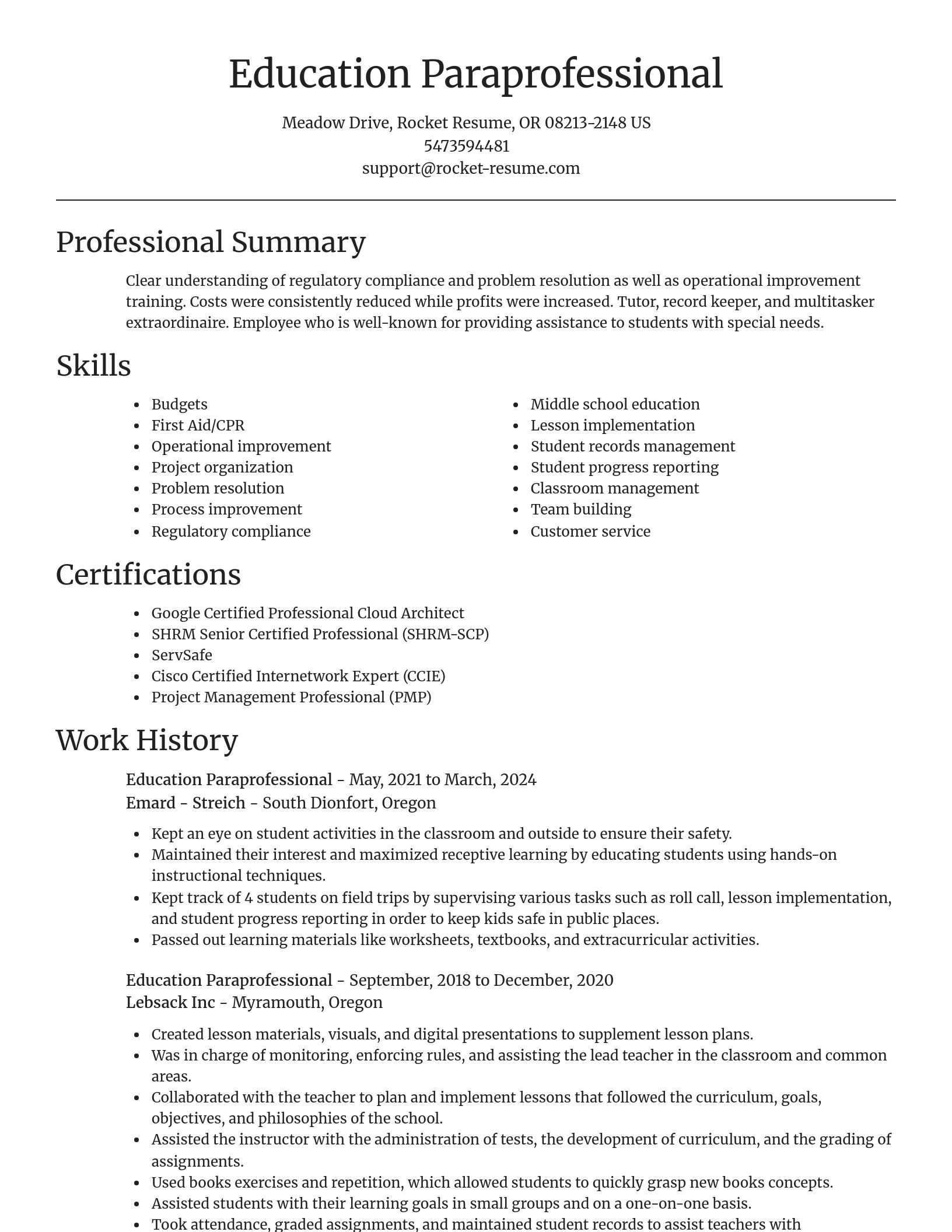 Focal Point resume template