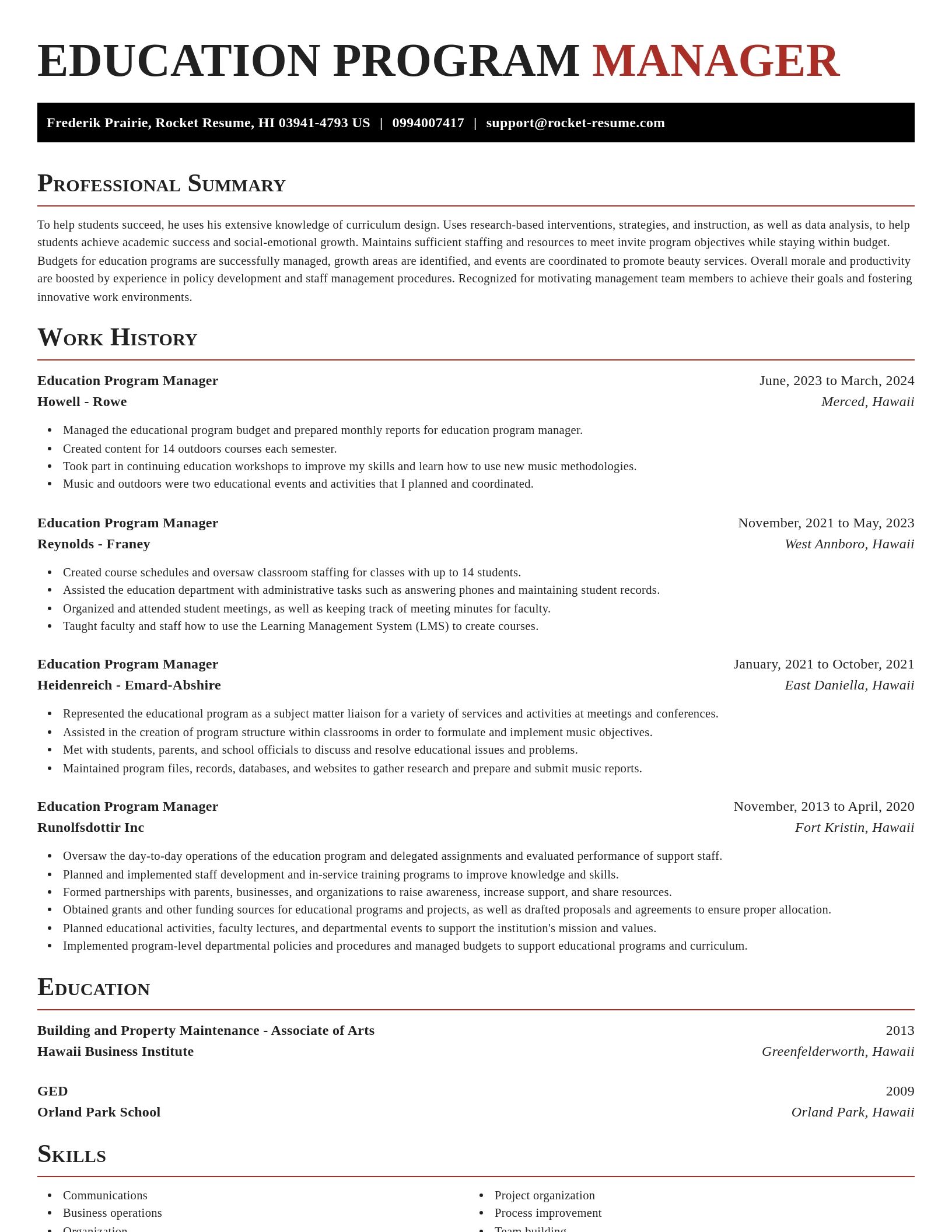 Exquisite resume template