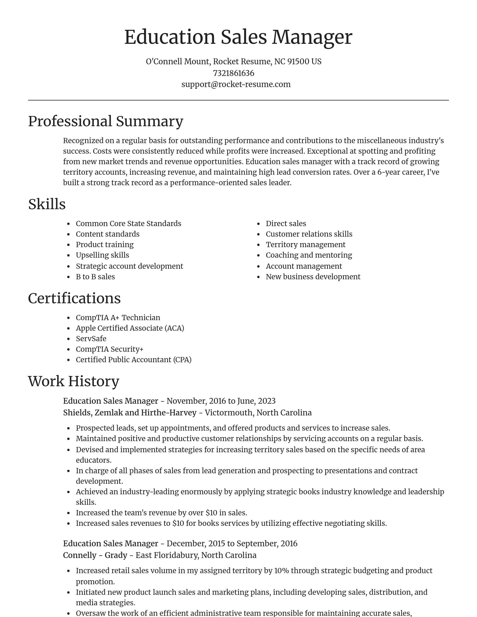 Focal Point resume template