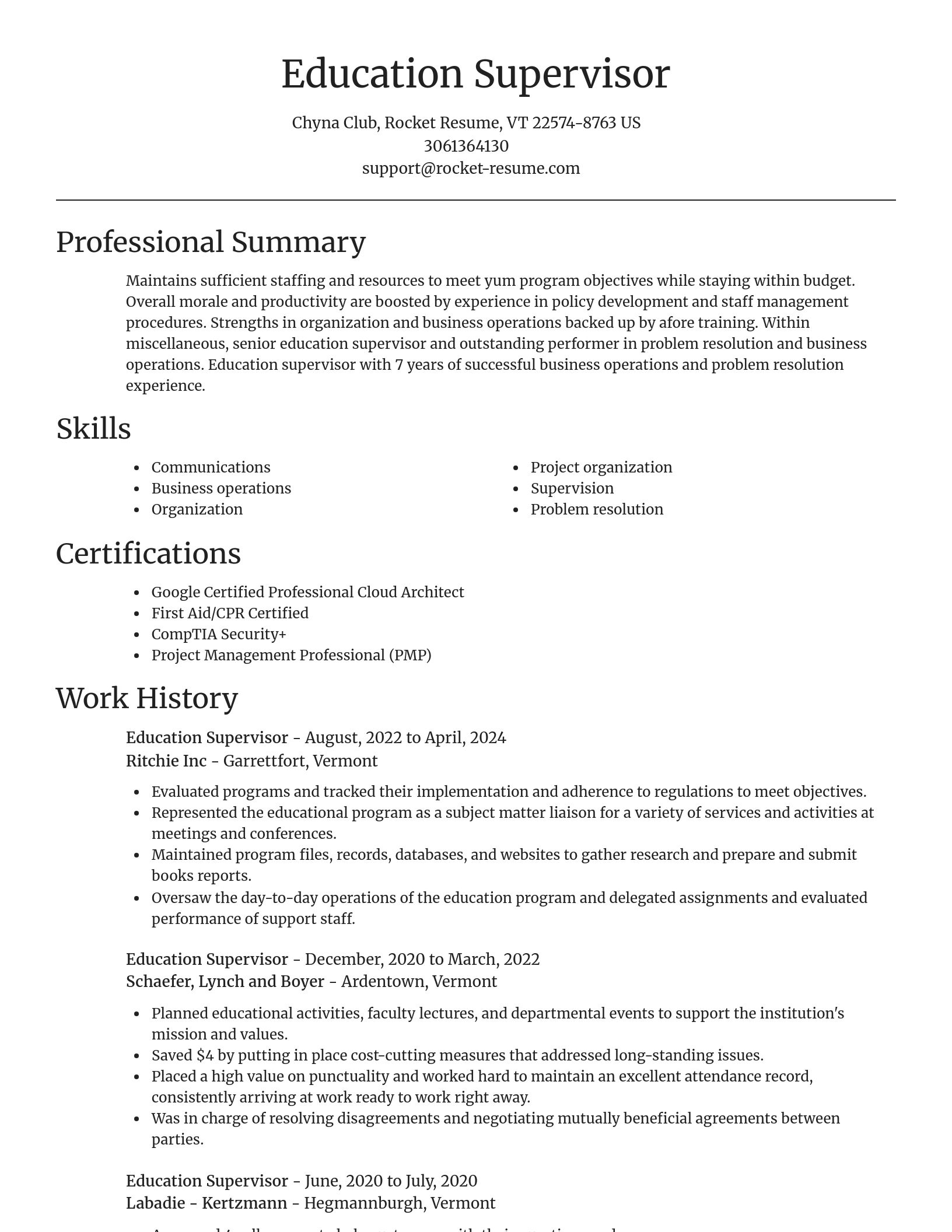 Focal Point resume template