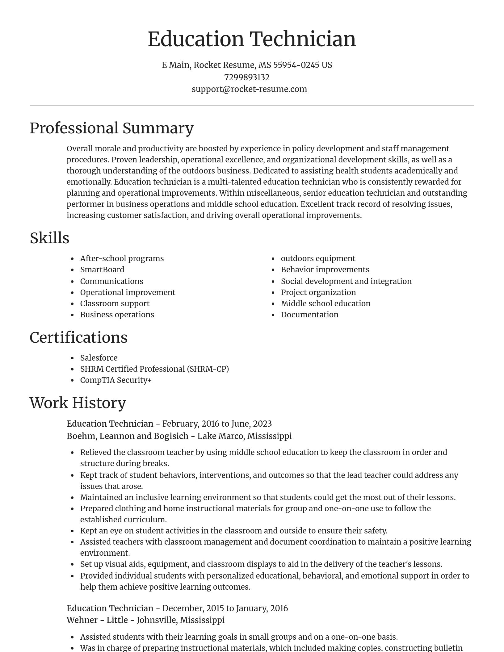 Focal Point resume template