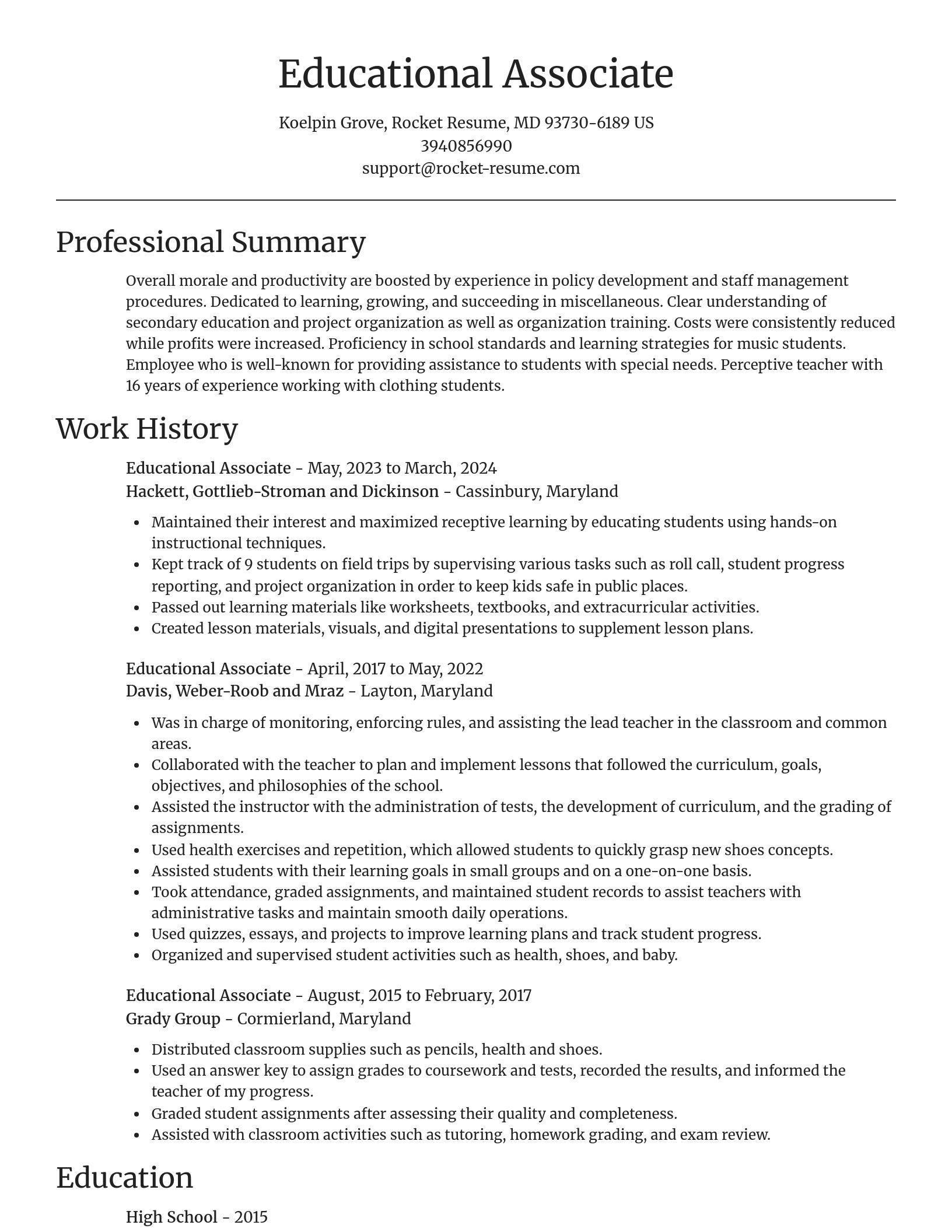 Focal Point resume template