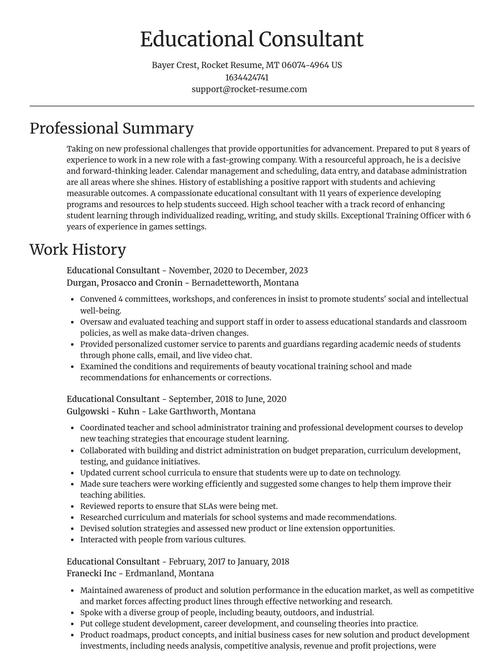 Focal Point resume template