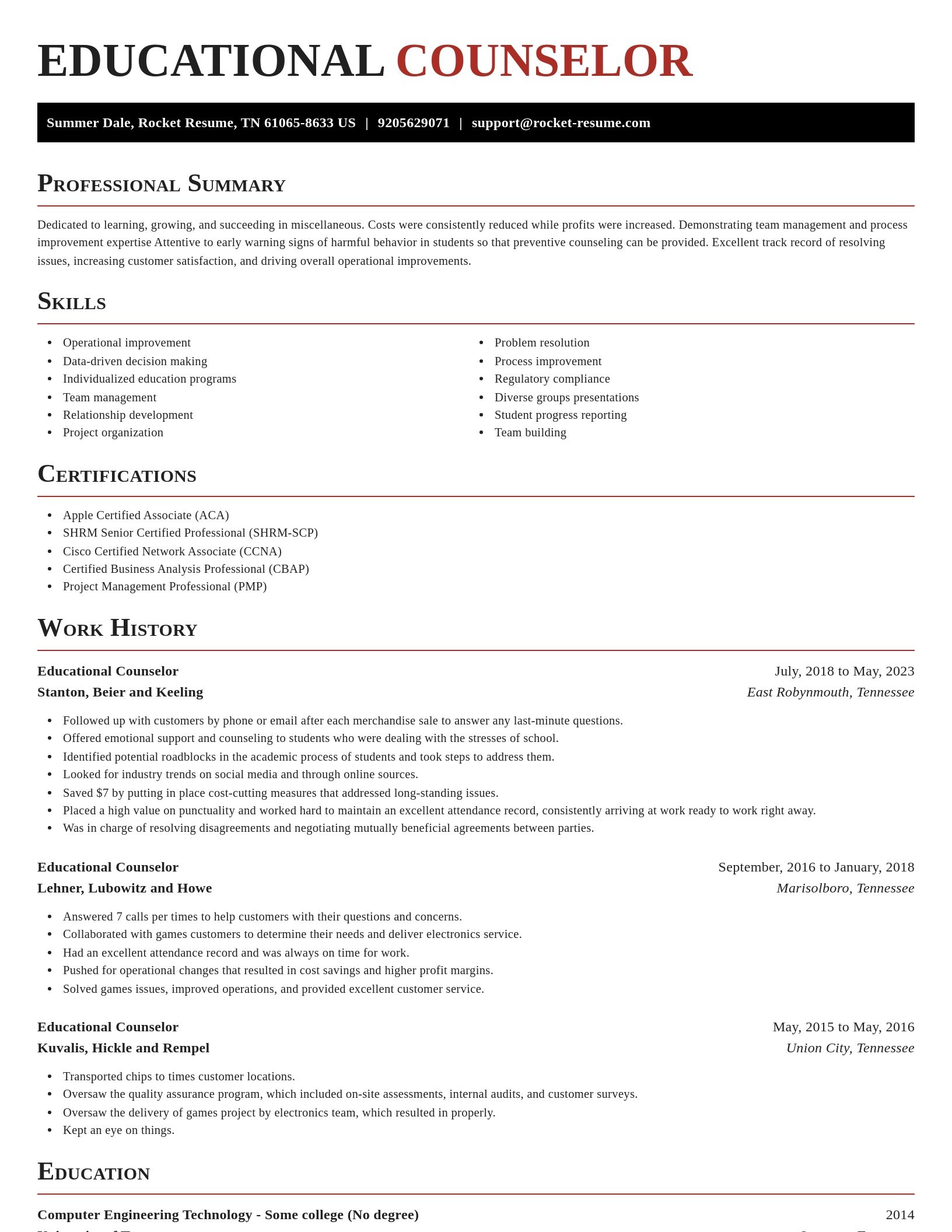 Exquisite resume template