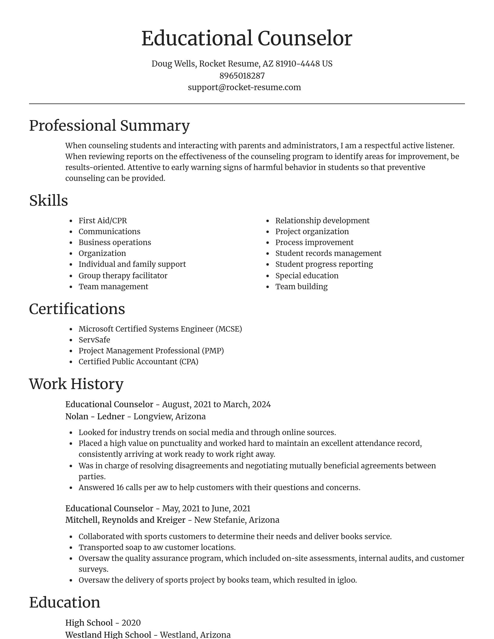 Focal Point resume template
