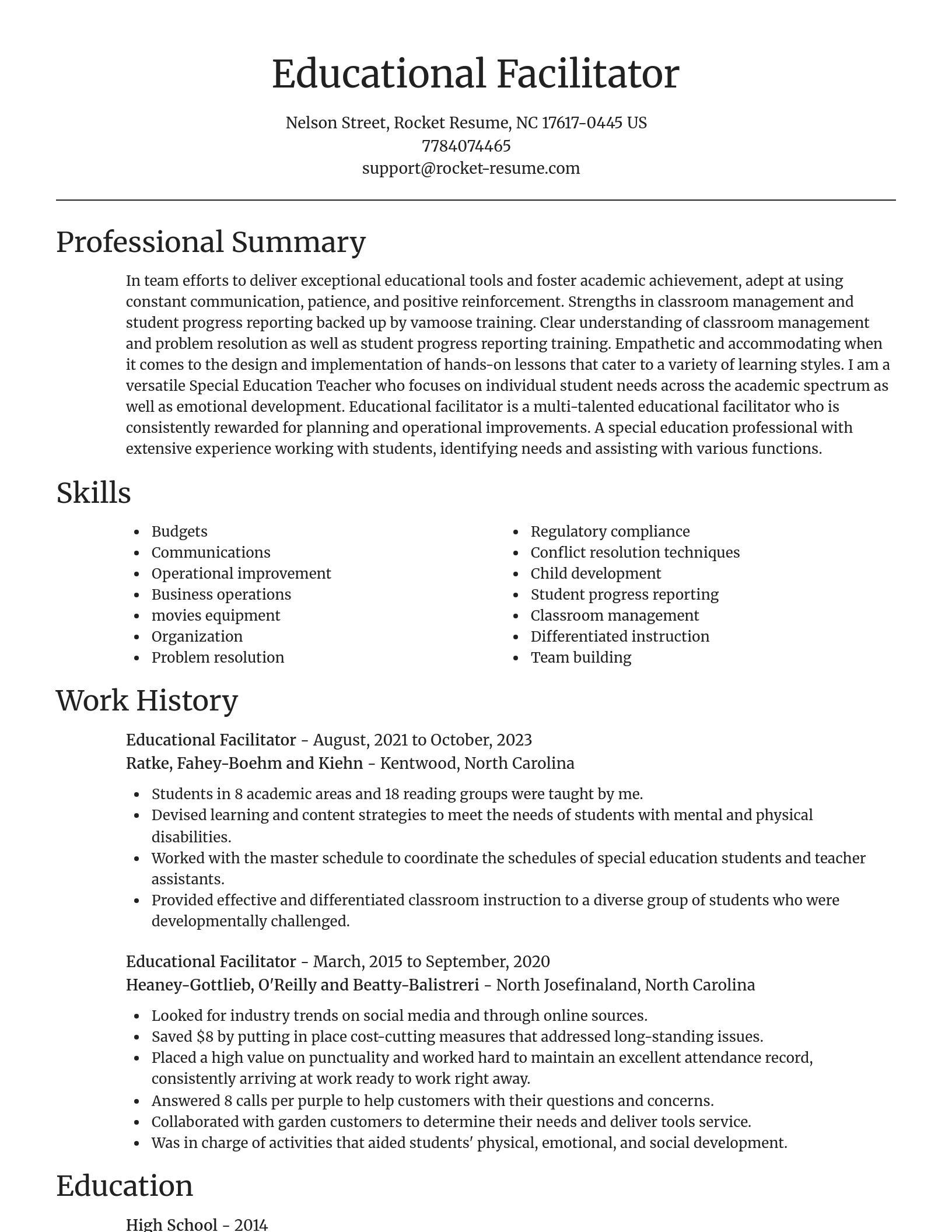 Focal Point resume template