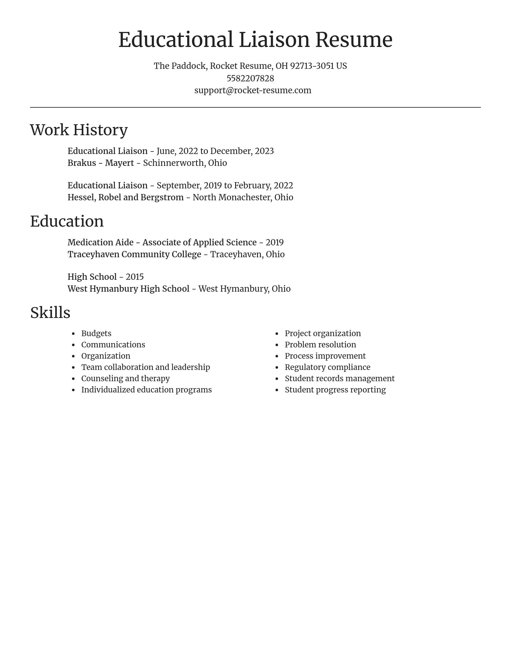 Focal Point resume template