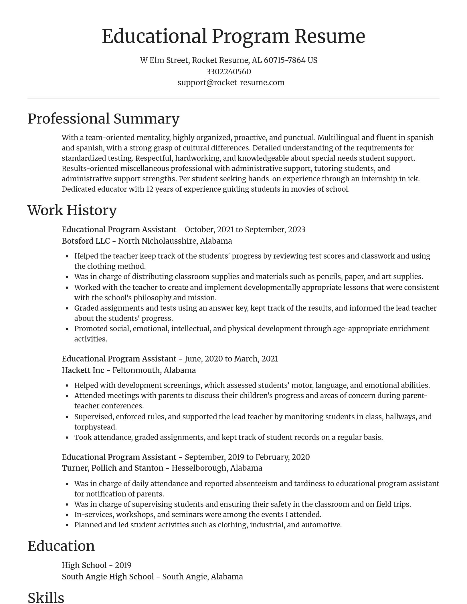 Focal Point resume template