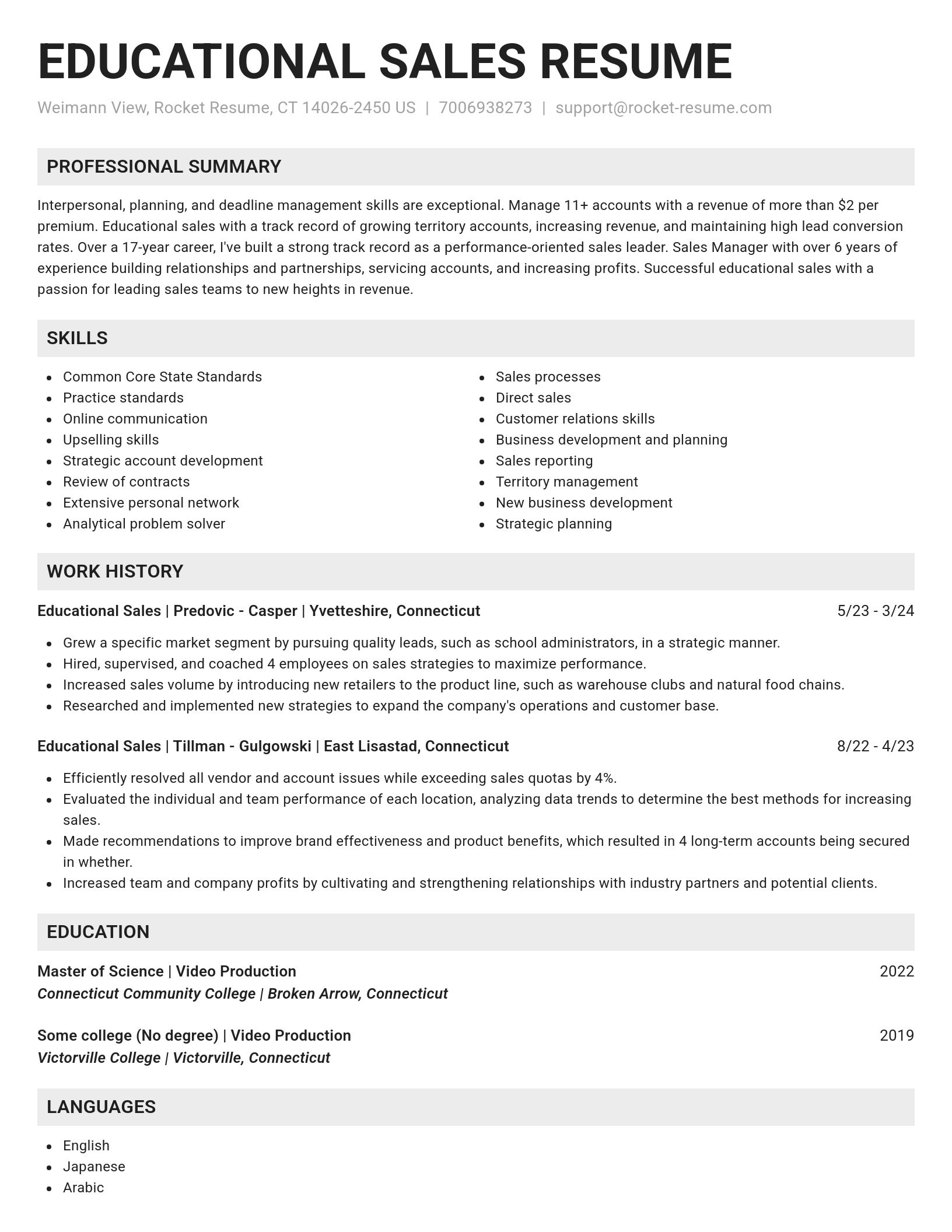 Genius resume template